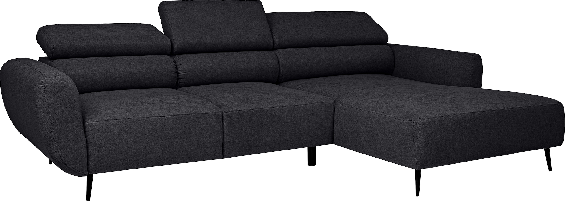 WERK2 Ecksofa »Alisson, mit elektrischer Sitztiefenverstellung, L-Form, Breite 277 cm«, Alisson – flexibler Komfort mit modernem Design und smarten Details.