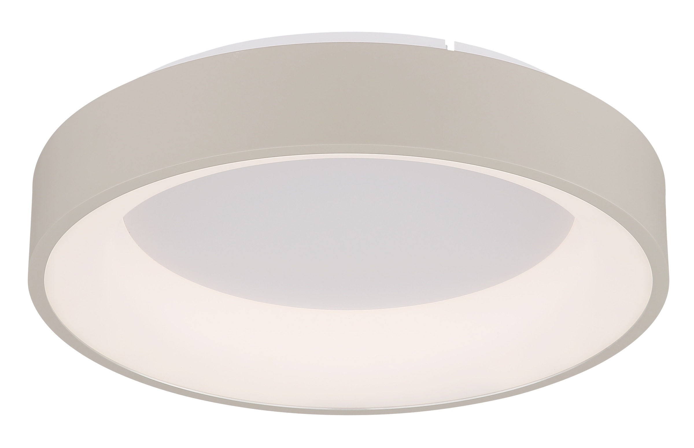 GLOBO LIGHTING Deckenleuchte »GALLEGOS« LED-Modul 1 Stk. Sandfarbene Deckenleuchte dimmbar mit LED, Fernbedienung
