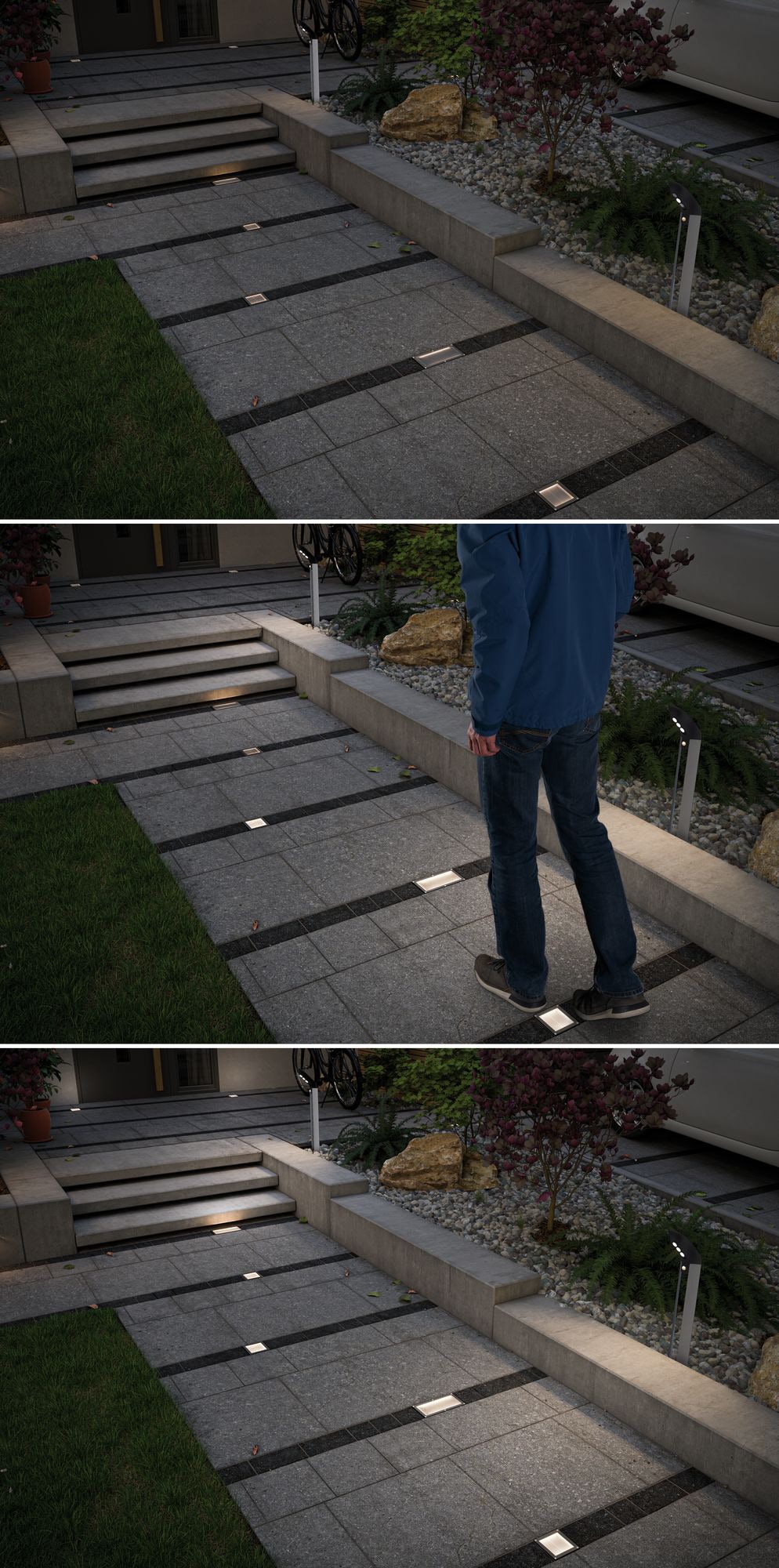 Paulmann LED Einbauleuchte »Aron« LED-Modul 1 Stk. Warmweiß LED-Modul, Bewegungsmelder