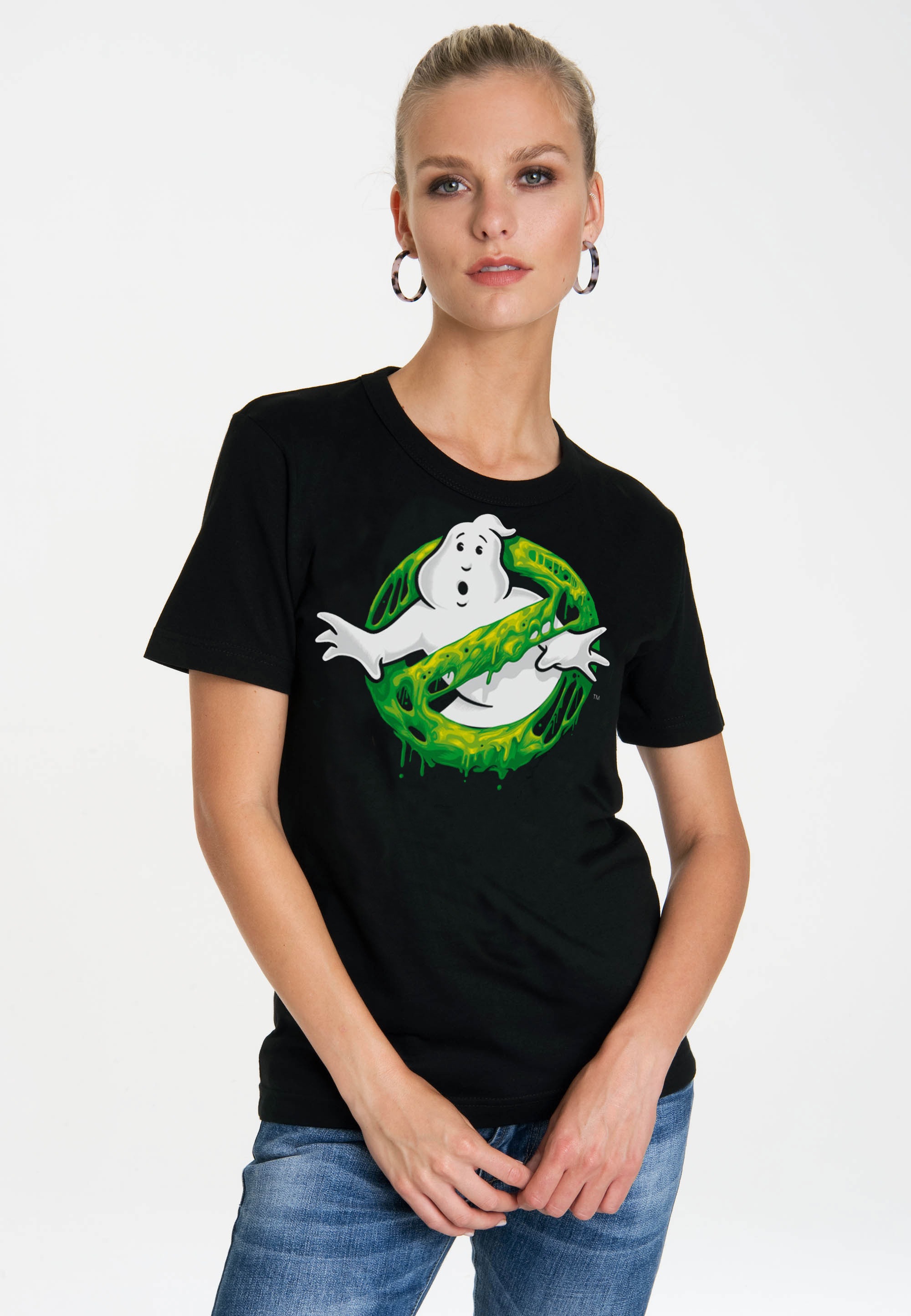 LOGOSHIRT T-Shirt »Ghostbusters Slime Logo«, mit coolem Print