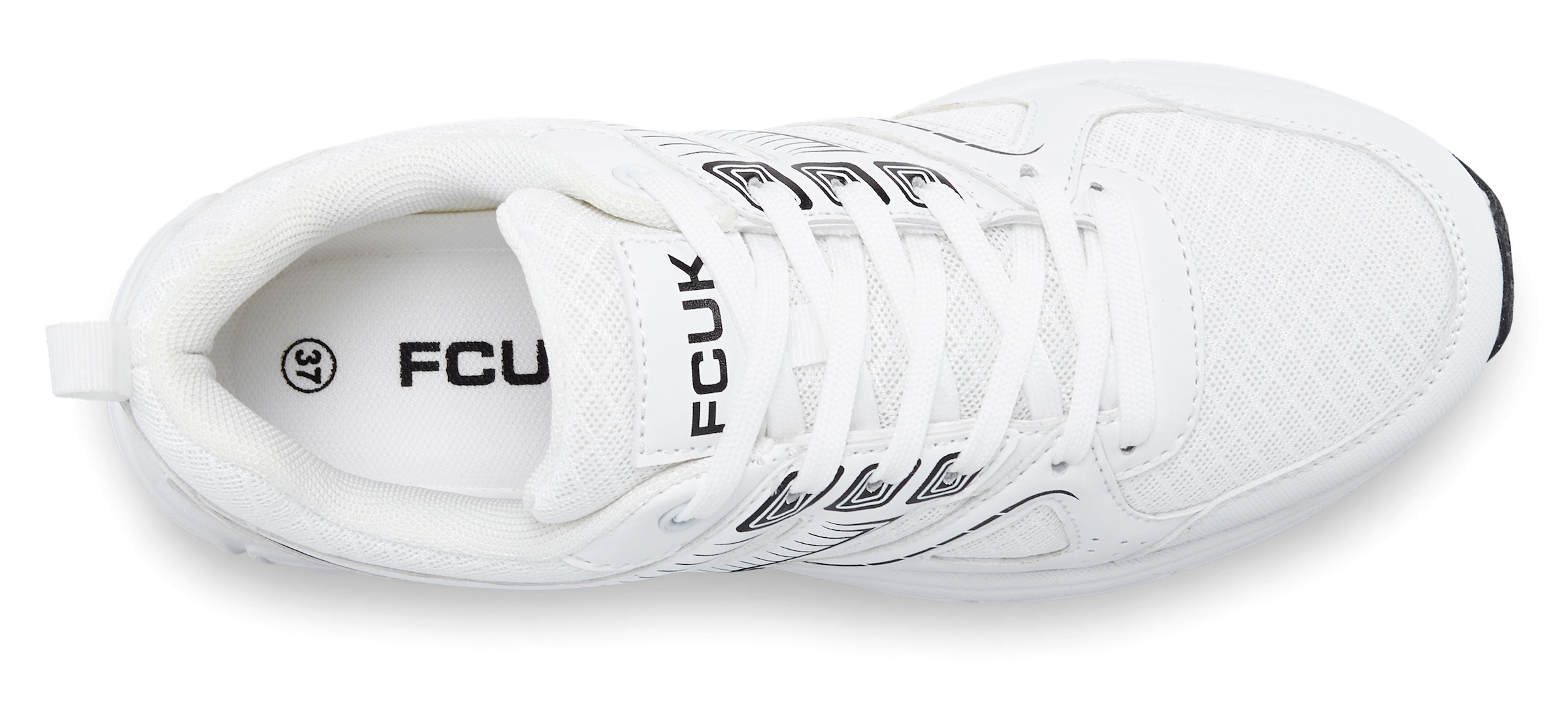 FCUK Sneaker, Freizeitschuh, Halbschuh mit ultraleichter flexibler Sohle VEGAN