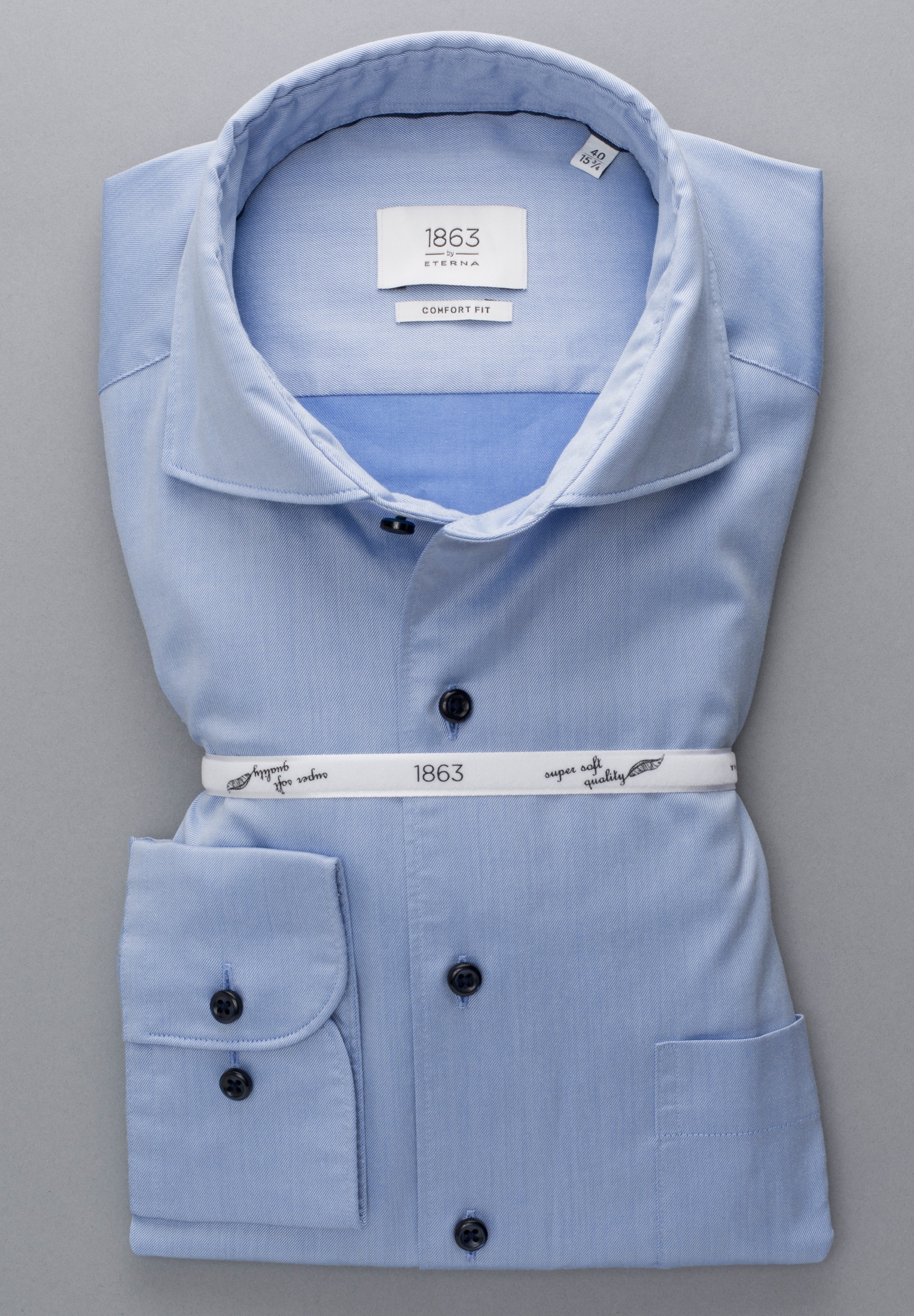 Eterna Langarmhemd »COMFORT FIT«, EASY IRON (bügelleicht)