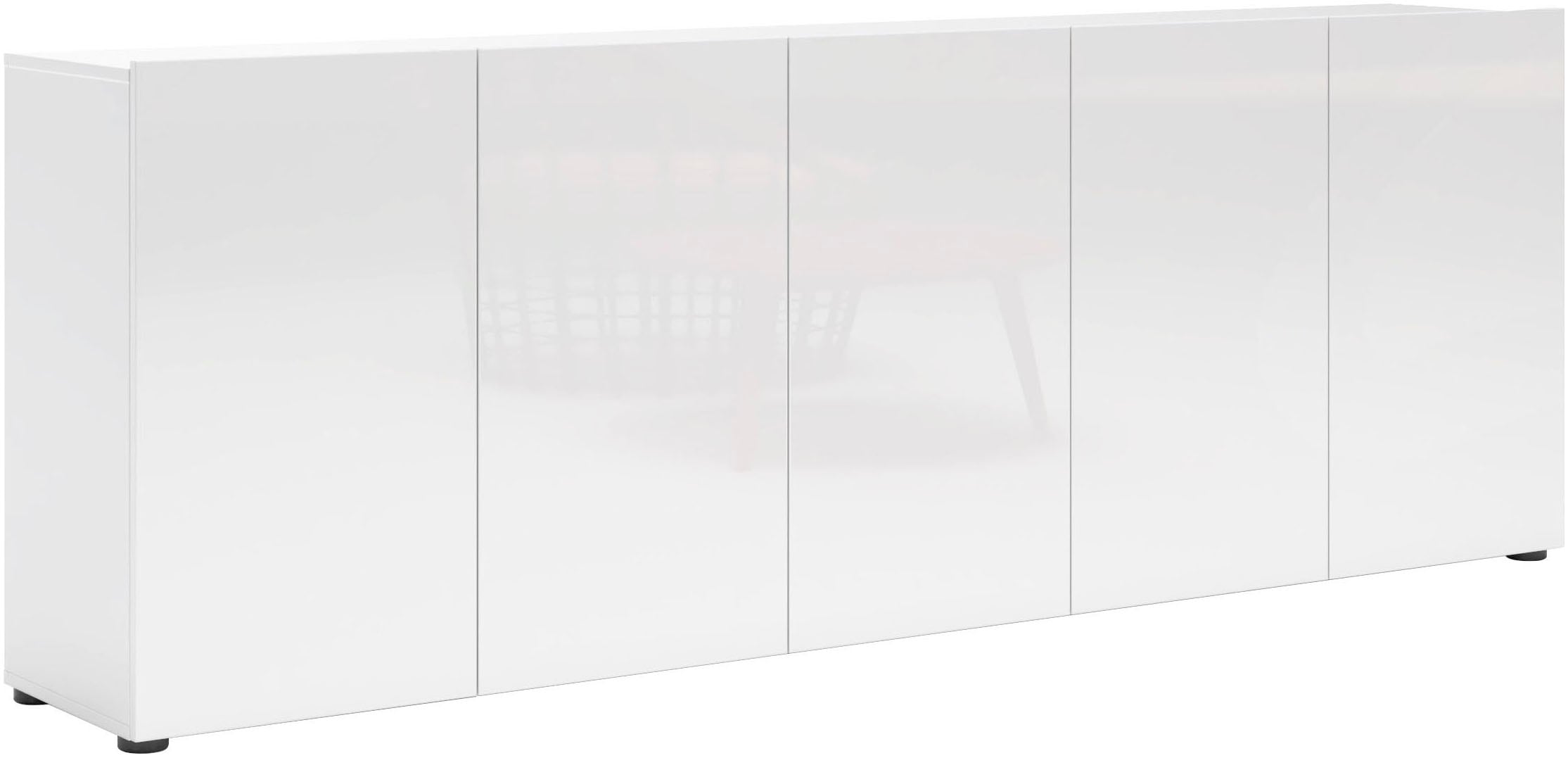 INOSIGN Sideboard »Mister«, Kommode, komplett Hochglanz lackiert, Breite (B/H): 225/80 cm