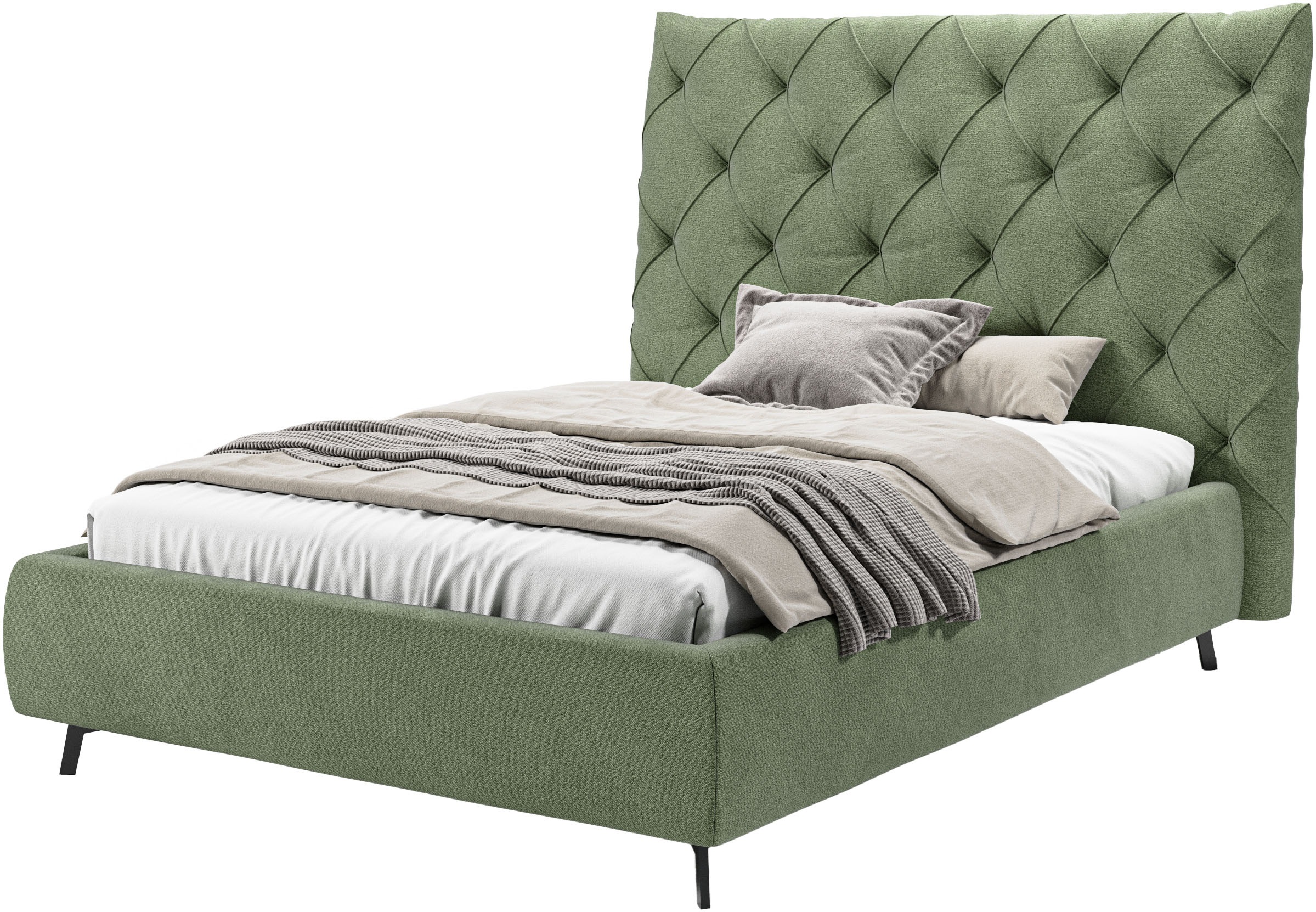 Home affaire Polsterbett "Maxime, in 4 Breiten bis 200cm, auch in Leder" Ko günstig online kaufen