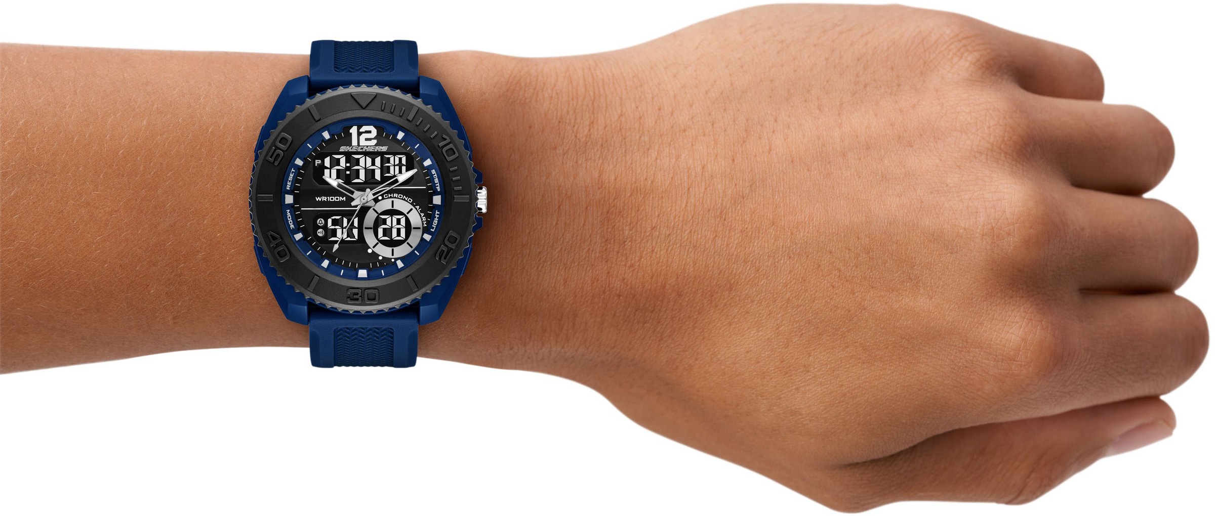 Skechers Chronograph »GREENCRAIG«, Quarzuhr, Armbanduhr, Herrenuhr, Silikonarmband, digital, analog