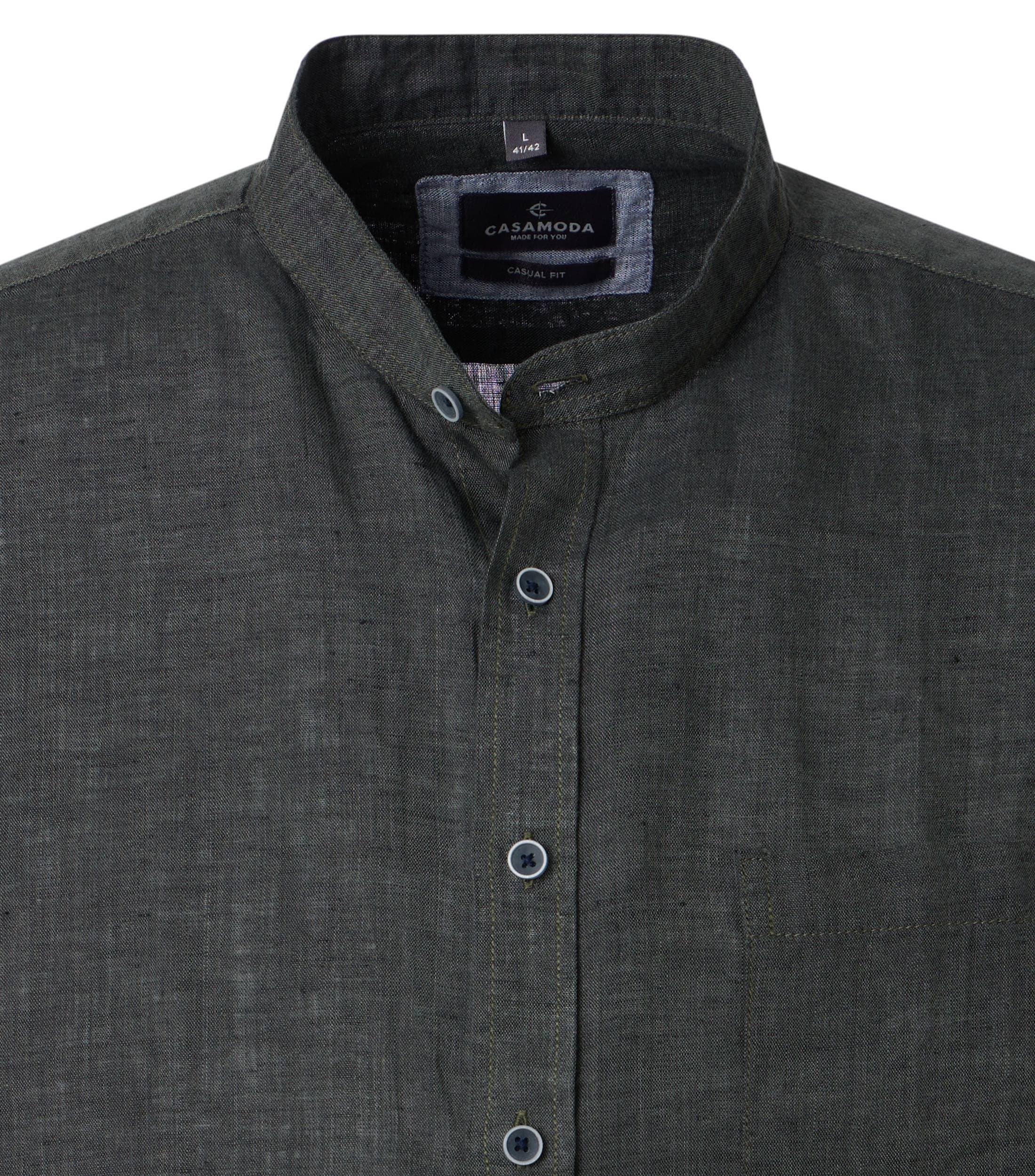 CASAMODA Kurzarmhemd »CASAMODA Leinenhemd Kurzarm uni«