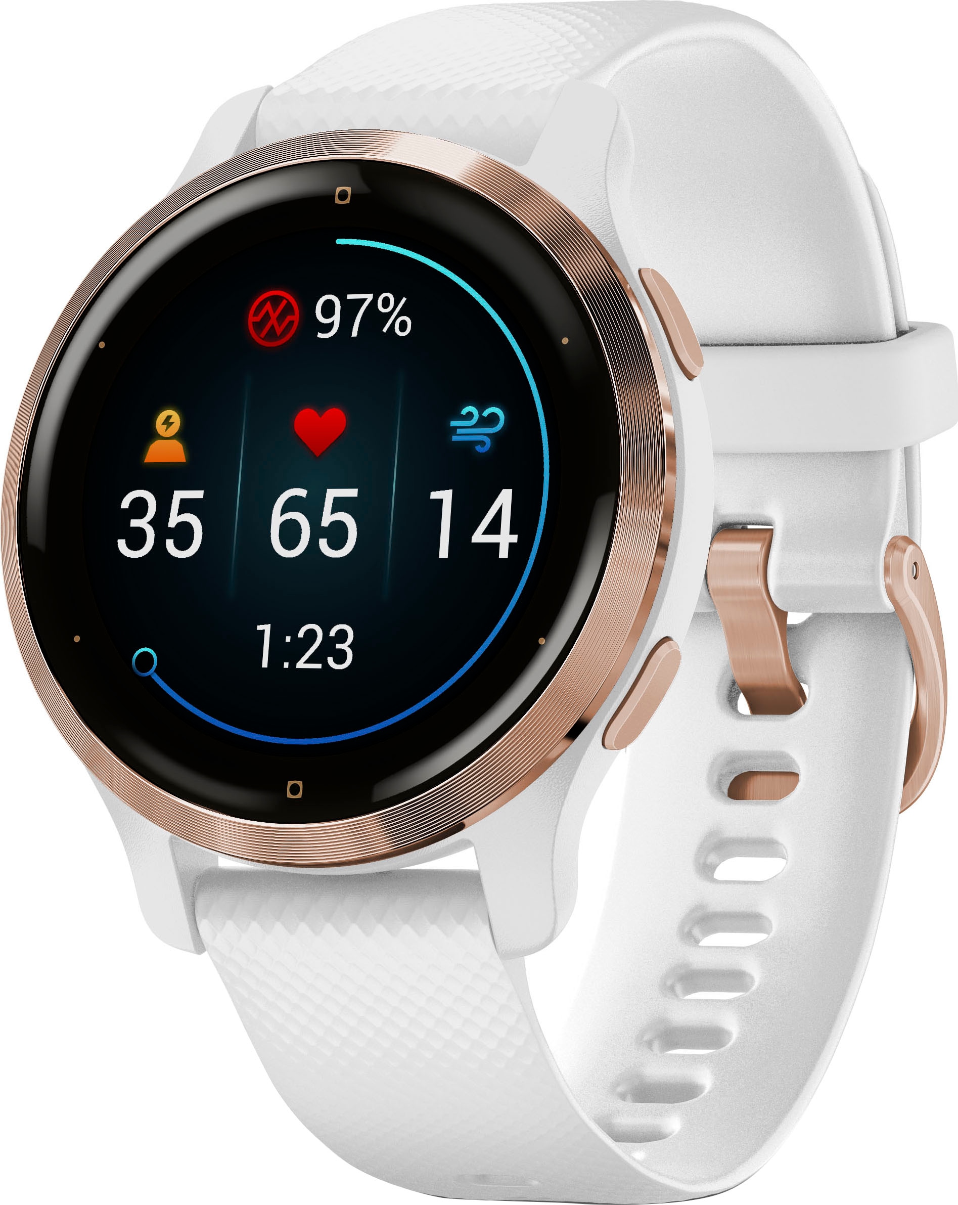 Garmin Smartwatch »Venu 2S«, (2,8 cm / 1,1 Zoll), 8 GB, 25 vorinstallierten Sport-Apps)