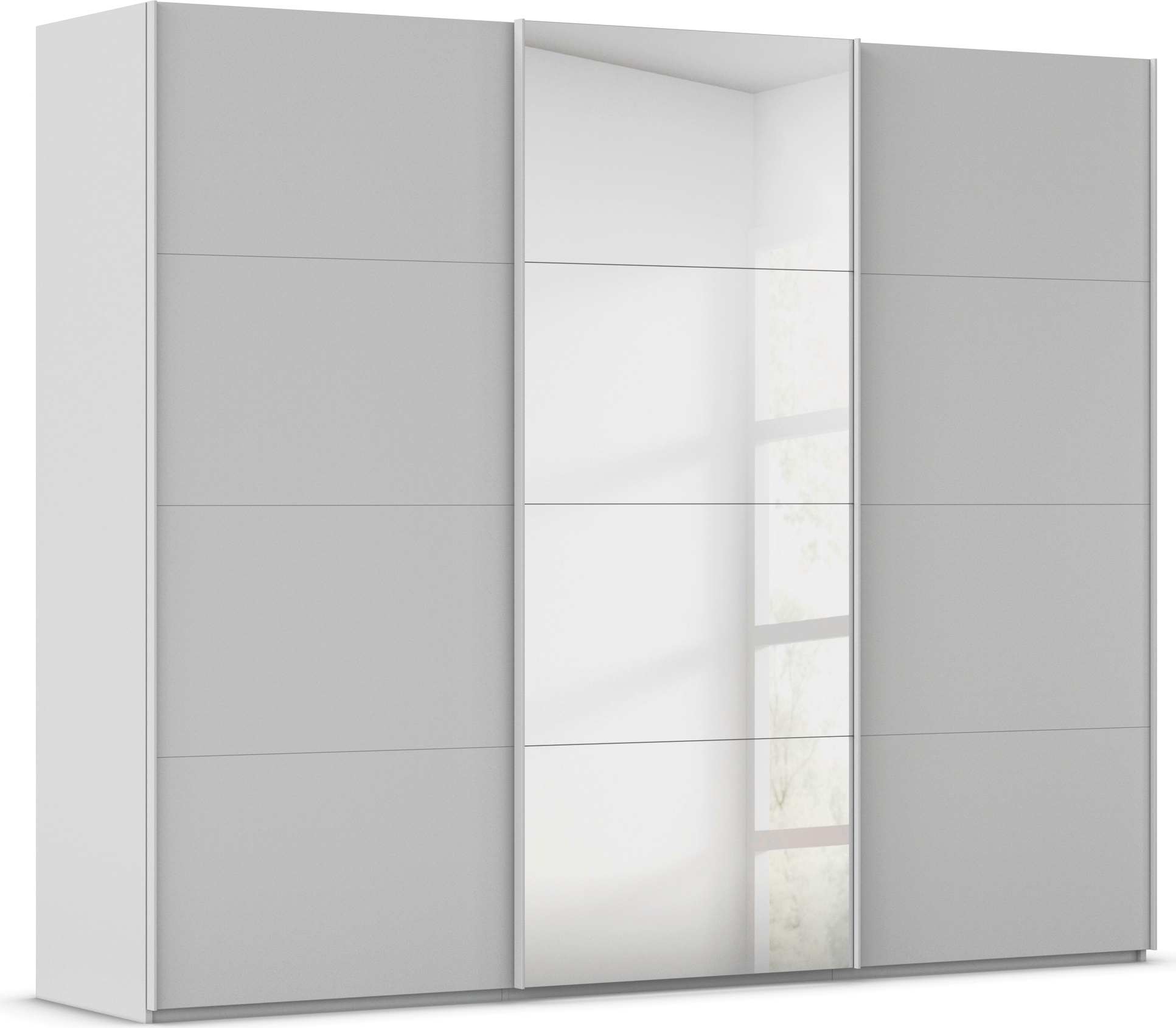 rauch "Kleiderschrank Schrank Garderobe Schlafzimmerschrank SCALE-FYRA" edle viergeteilte Türen mit Spiegel und vielen Farben MADE IN GERMANY