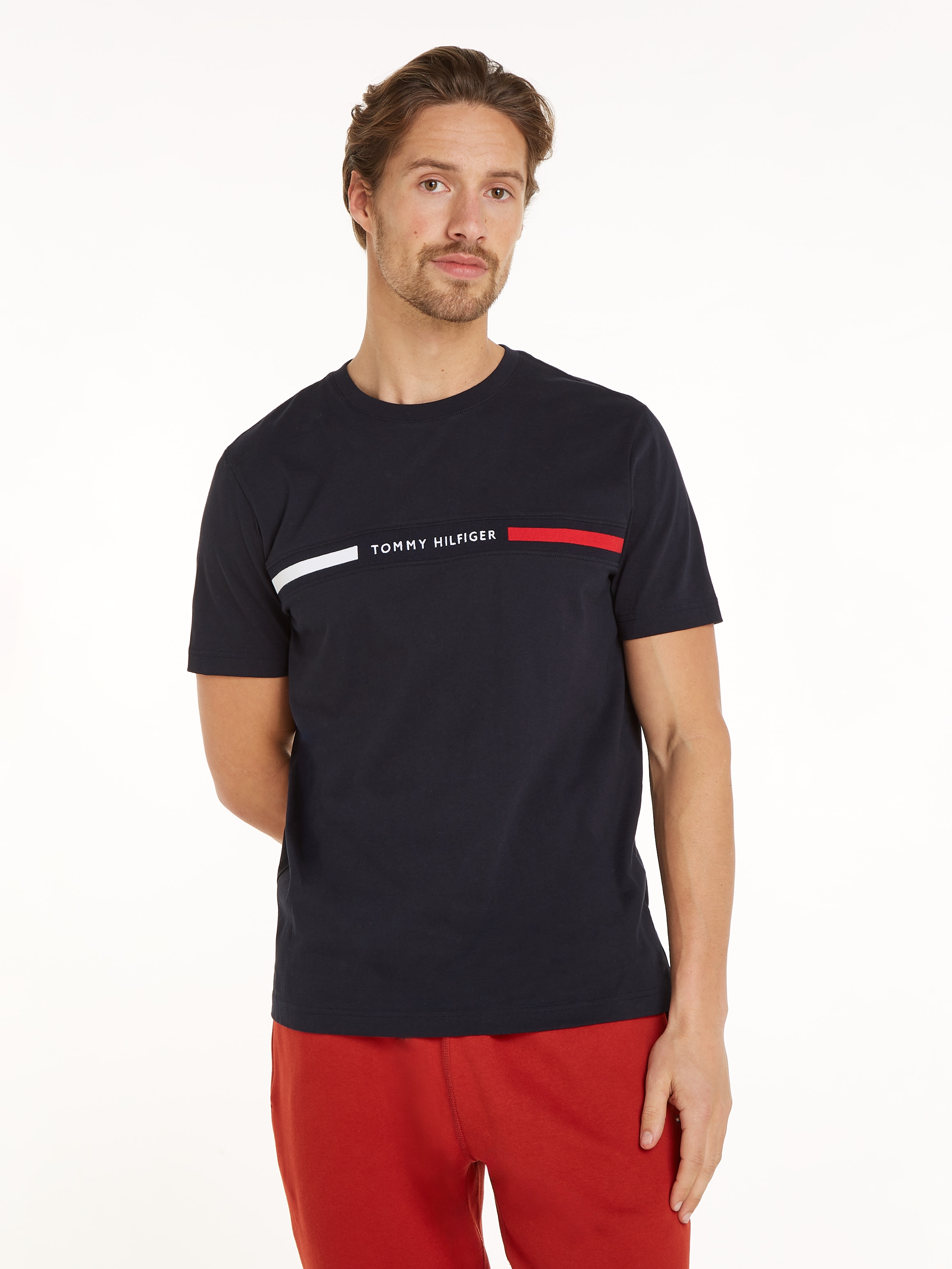 Tommy Hilfiger T-Shirt "HILFIGER CHEST INSERT TEE" günstig online kaufen