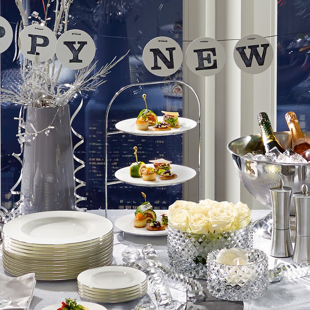 Villeroy & Boch Etagere »3-Ebenen-Etagere Anmut 30 x 20 x 40 cm grau«