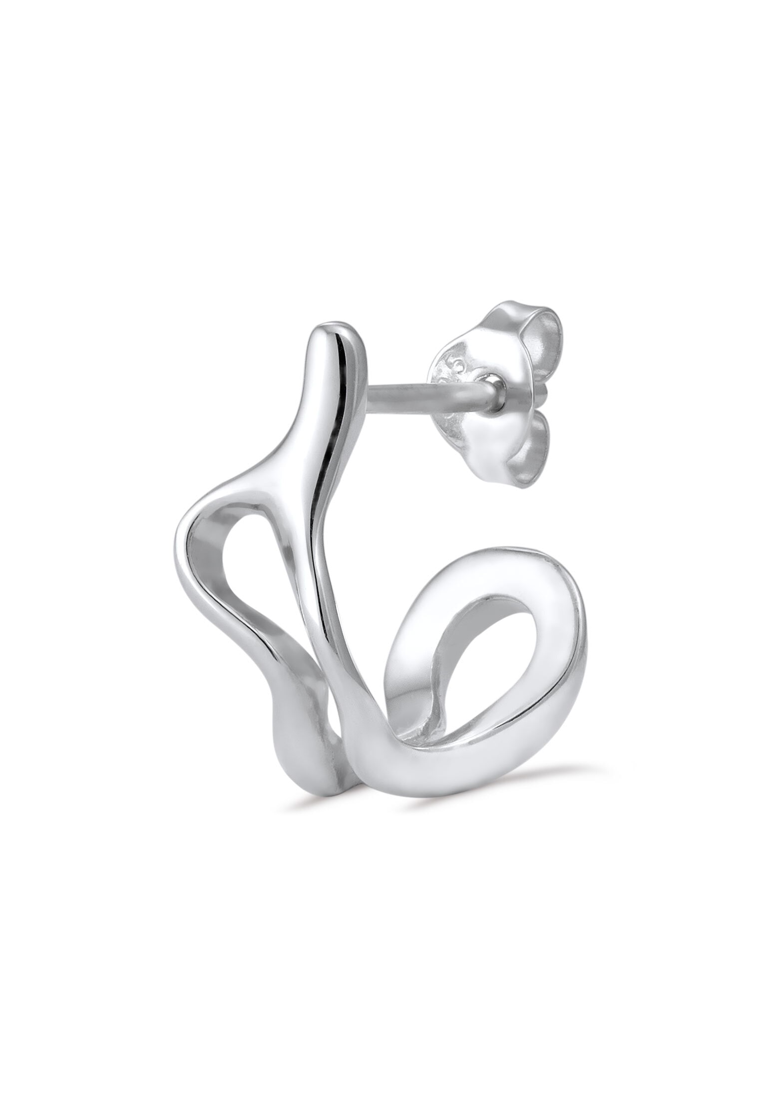 Kuzzoi Paar Creolen »Ohrringe Ohrstecker Single Creole 925 Sterling Silber«