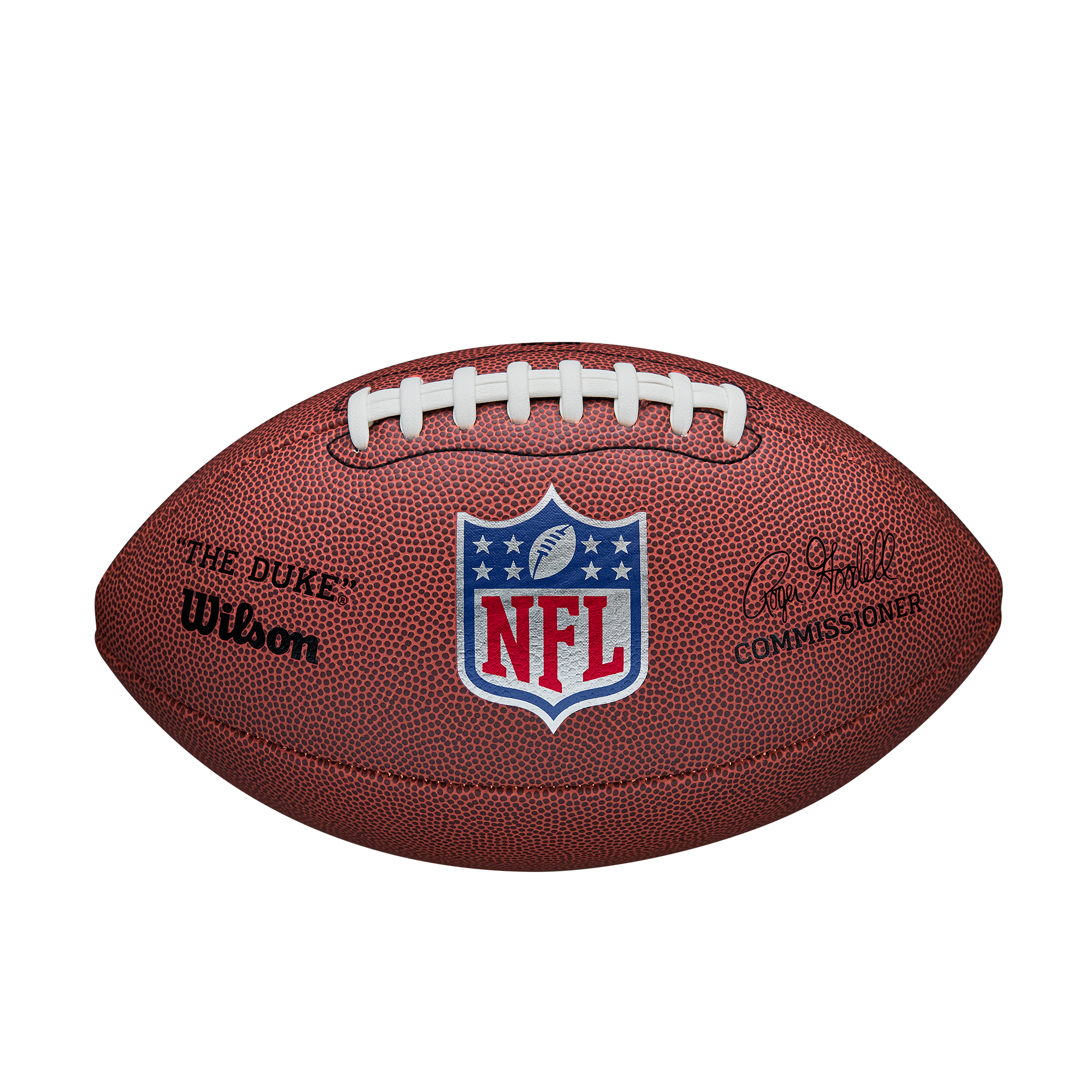 "Football WILSON ""NFL “DUKE” REPLICA"", braun, Bälle, Synthetik, bedruckt, für Erwachsene, aus Synthetik, bedruckte Optik, sportlicher Stil"