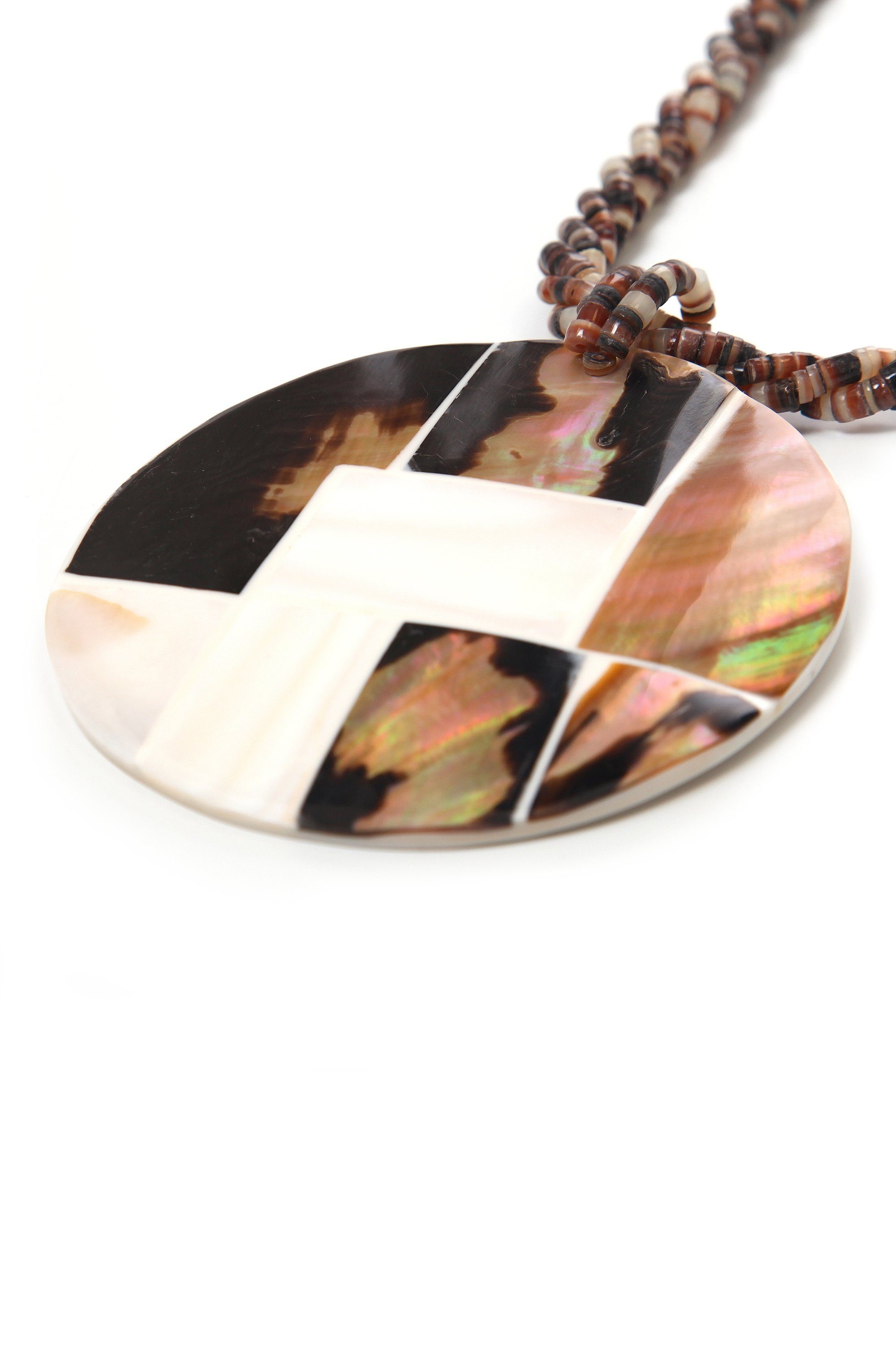 COLLEZIONE ALESSANDRO Lange Kette »Rose«, vielen kleine Muschelscheibchen