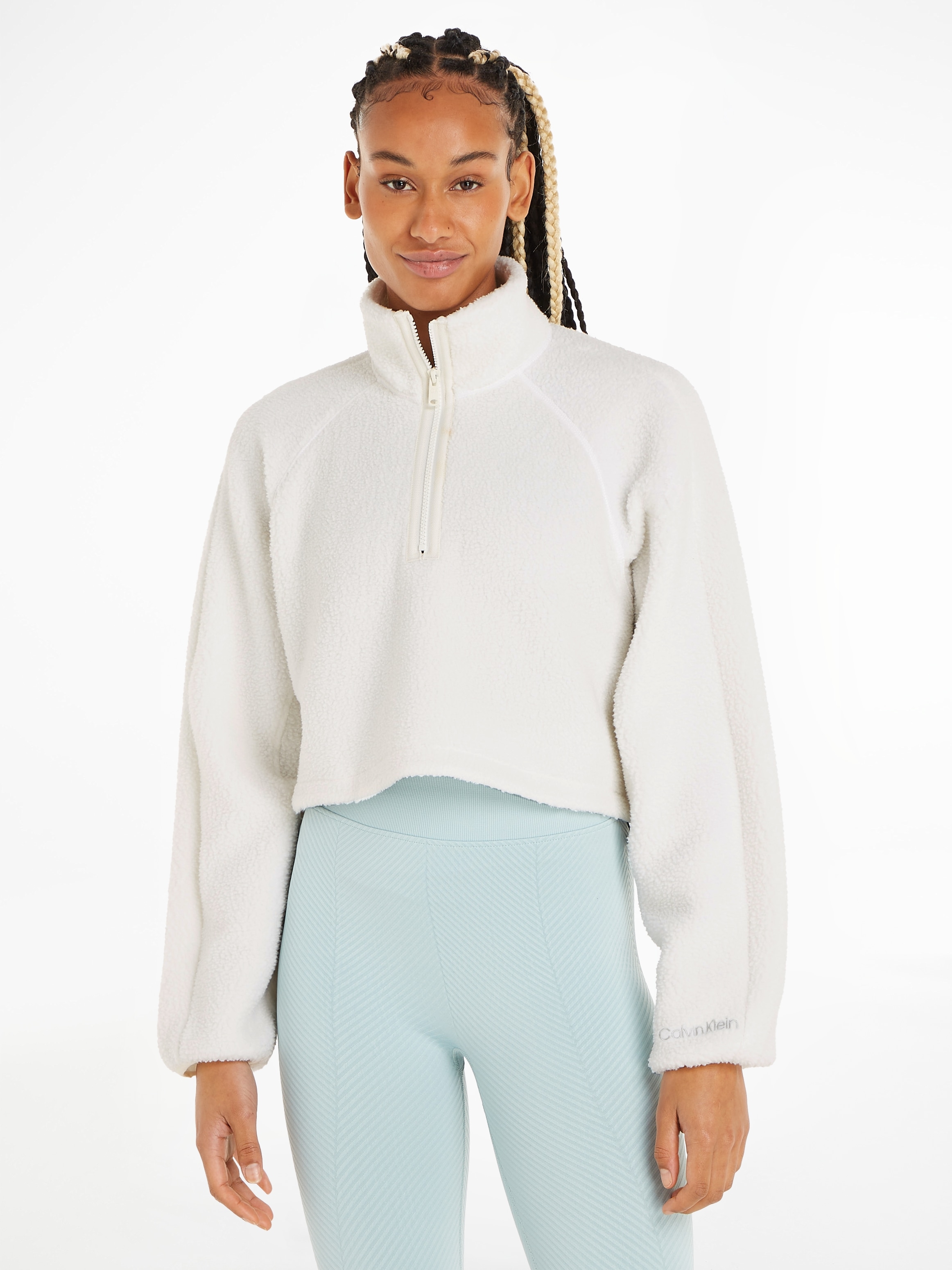 Calvin Klein Sport Stehkragenpullover »HYBRID - Sherpa Pullover« für  bestellen | BAUR