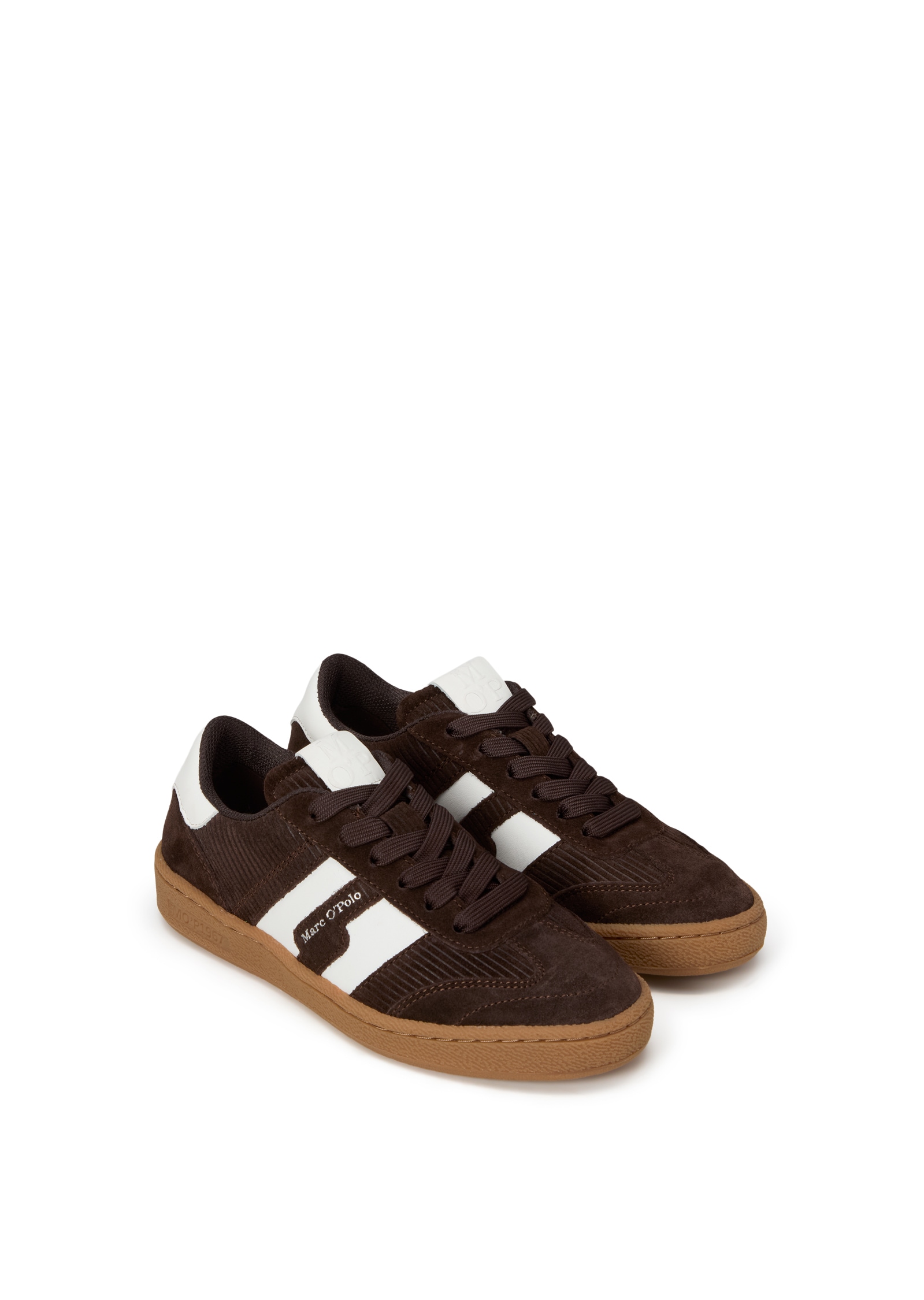 Marc O'Polo Sneaker »Model Court W 5«  Retro-Sneaker, Freizeitschuh, Halbschuh mit Kontraststreifen
