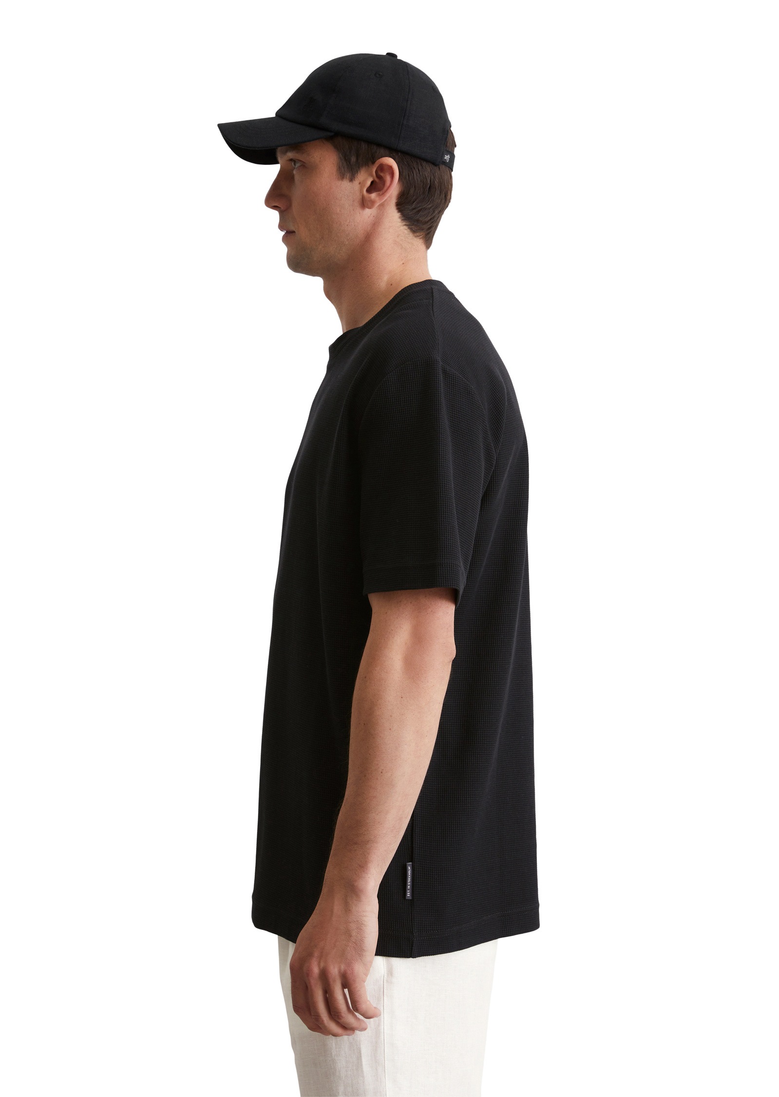 Marc OPolo T-Shirt "mit feiner Waffelstruktur" günstig online kaufen