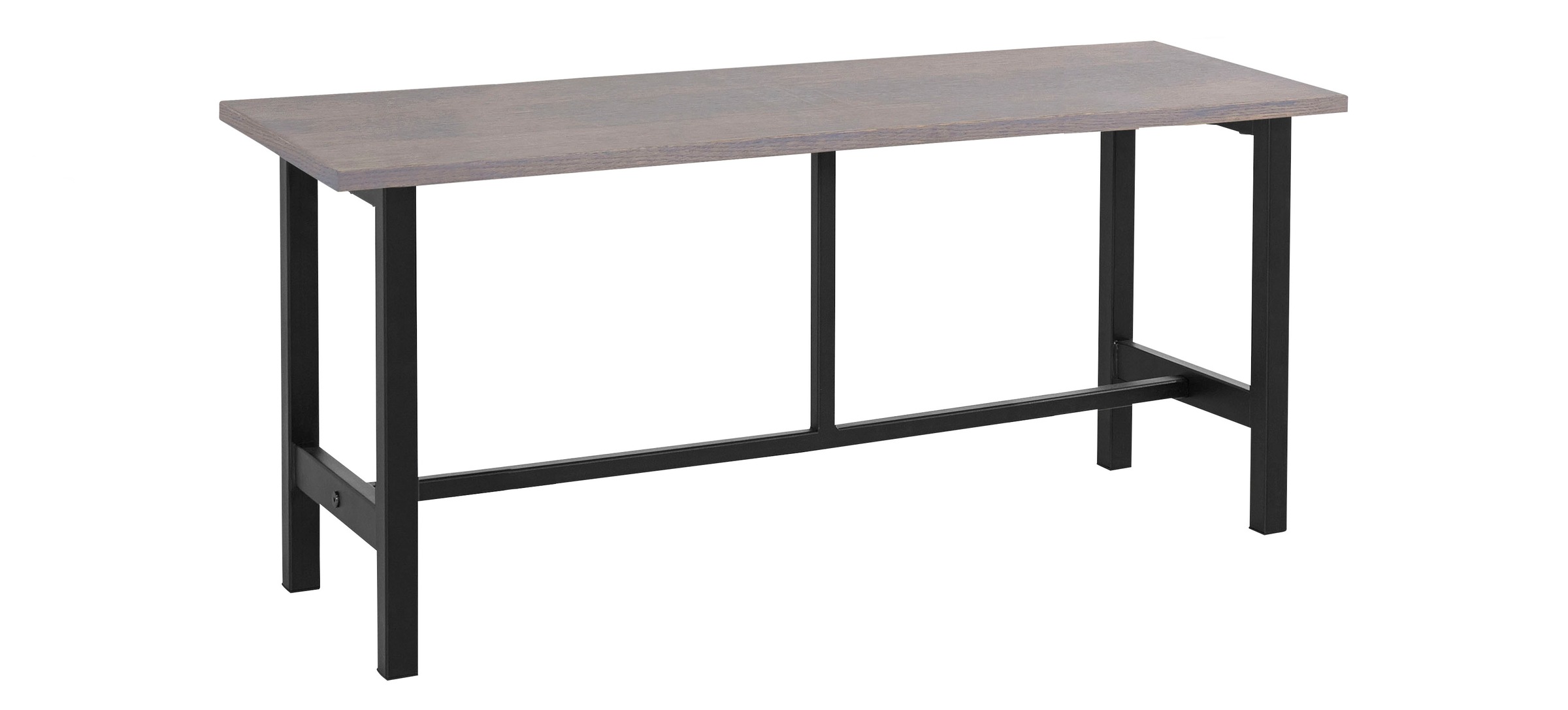 Essbank HOME AFFAIRE "Sare", grau (graphit), B:130cm H:46cm T:40cm, Sitzbänke, Essbank, Mit Echtholzfurnier aus Eiche 2