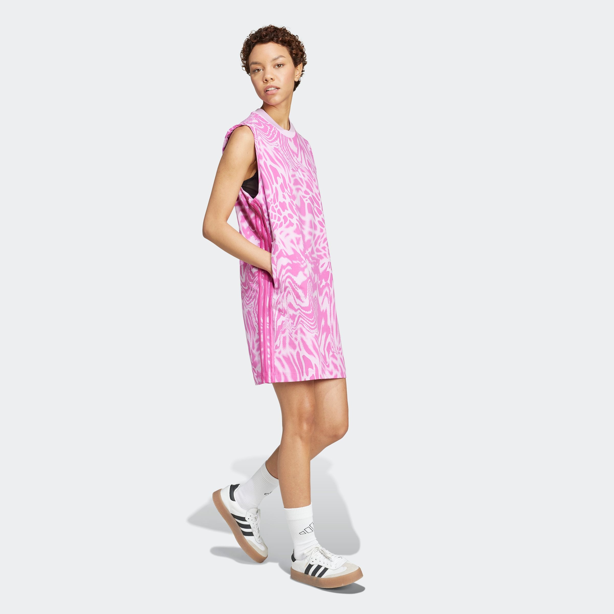 adidas Sportswear Shirtkleid »W AOP 3S DRE«, (1 tlg.)