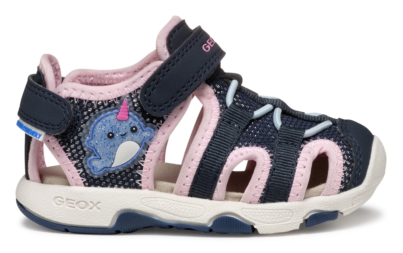 Geox Lauflernschuh »B SANDAL MULTY GIRL«, Sommerschuh, Klettschuh für Laufanfänger