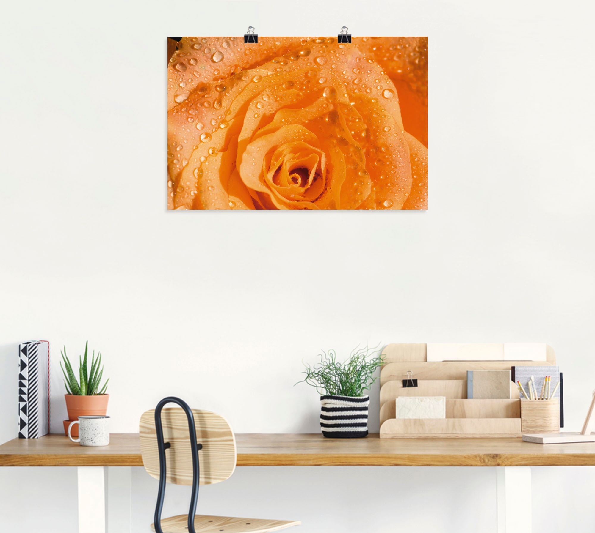Artland Poster »Rose«, Blumen, (1 St.), als Alubild, Leinwandbild, Wandaufkleber oder Poster in versch. Größen