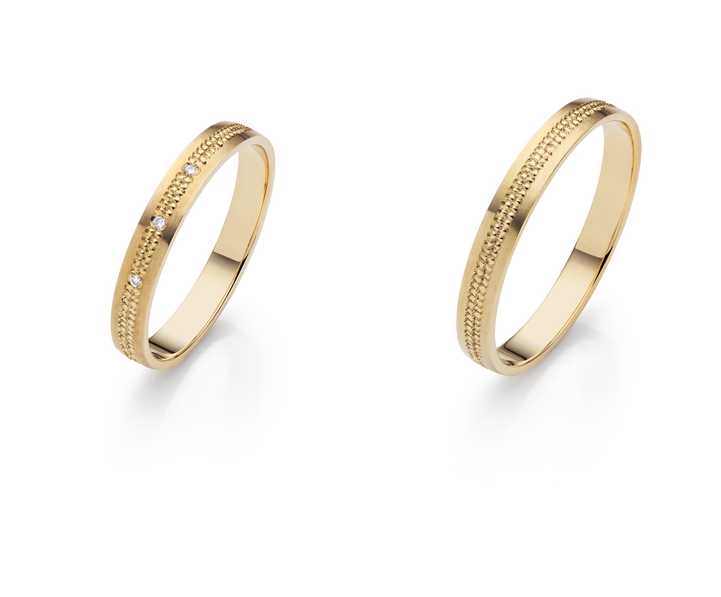 FIRETTI Liebe Wedding Ring Yellow Gold 375 Size 52 2