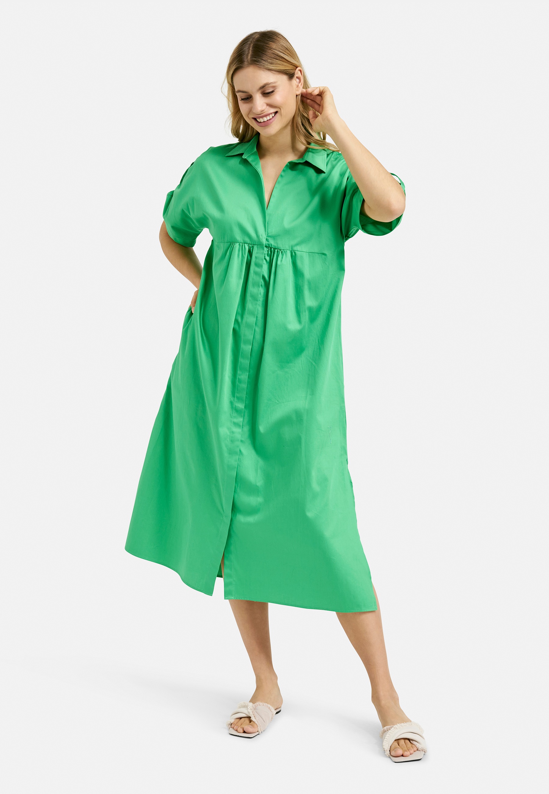 Milano Italy Sommerkleid Eingrifftaschen mit Seitenschlitze günstig online kaufen