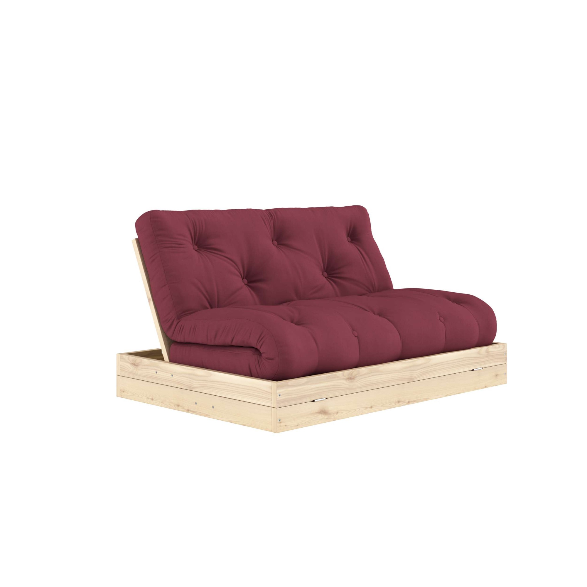 Karup Design Schlafsofa »Flip Sofabed, Made in Europe, mehrere Farben, vielseitig einsetzbar«, (B/H/T Sofa: ca 145 x 83 x 98,5 cm, Bett: ca 145 x 21 x 200 cm), inkl. handgefertigte Futonmatratze, FSC®-zertifiziertes Massivholz