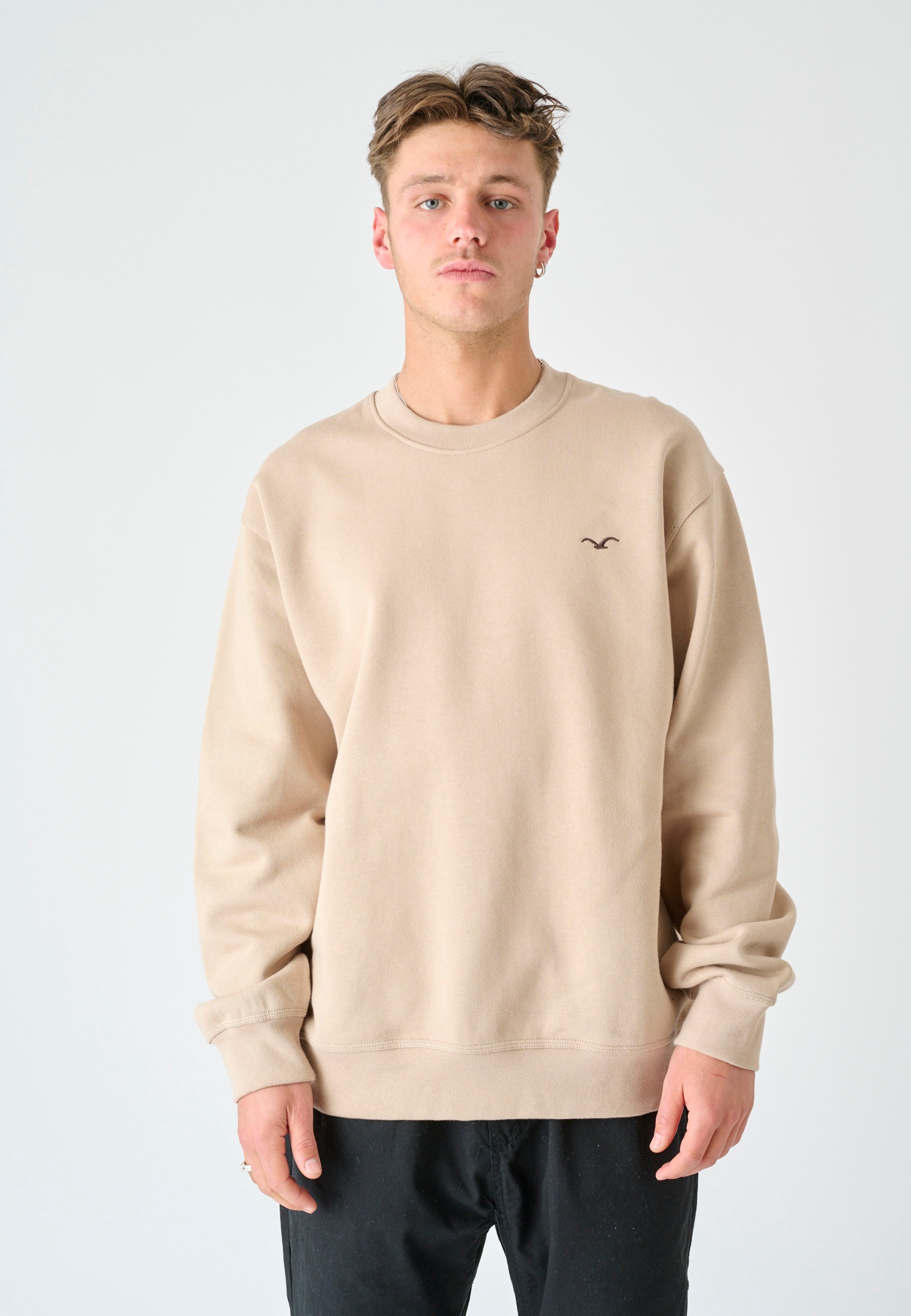 Sweatshirt »Ligull Boxy«, mit kleiner Möwenstickerei