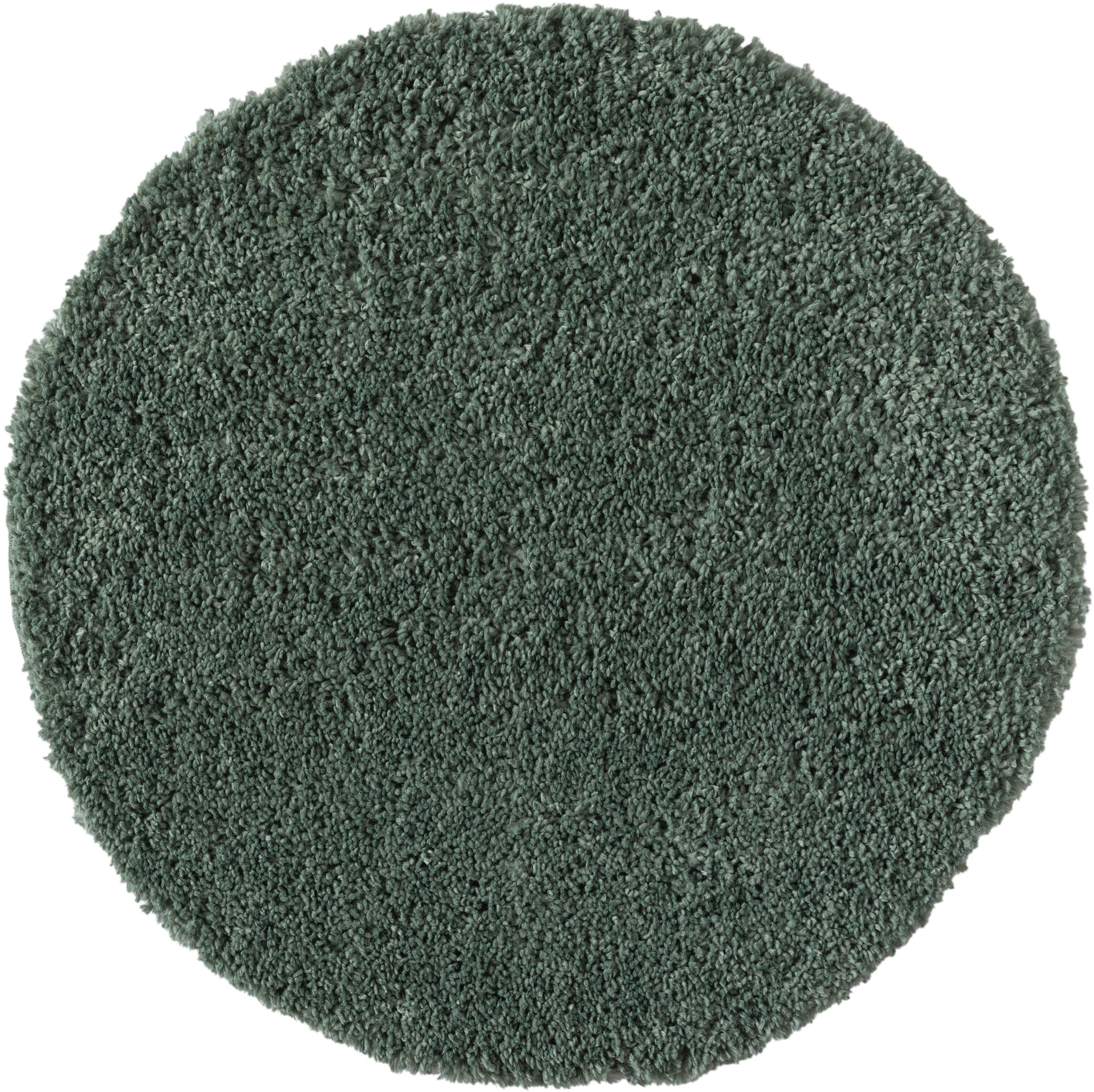 OTTO home Hochflor-Teppich "Banji" rund 37 mm Höhe Uni Farben, weich und fl günstig online kaufen