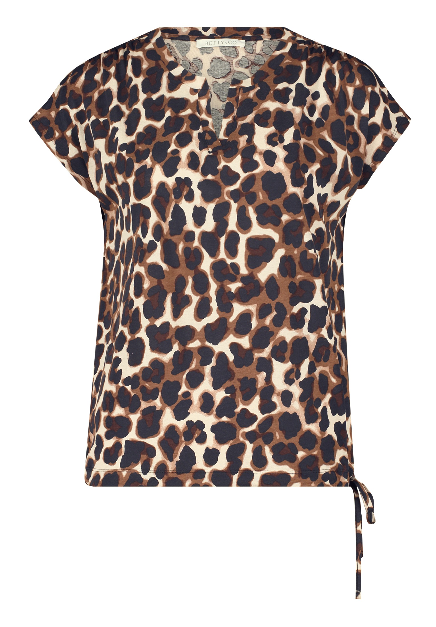 Betty&Co Kurzarmshirt "Betty & Co Casual-Shirt mit Tunnelzug", (1 tlg.), Dr günstig online kaufen