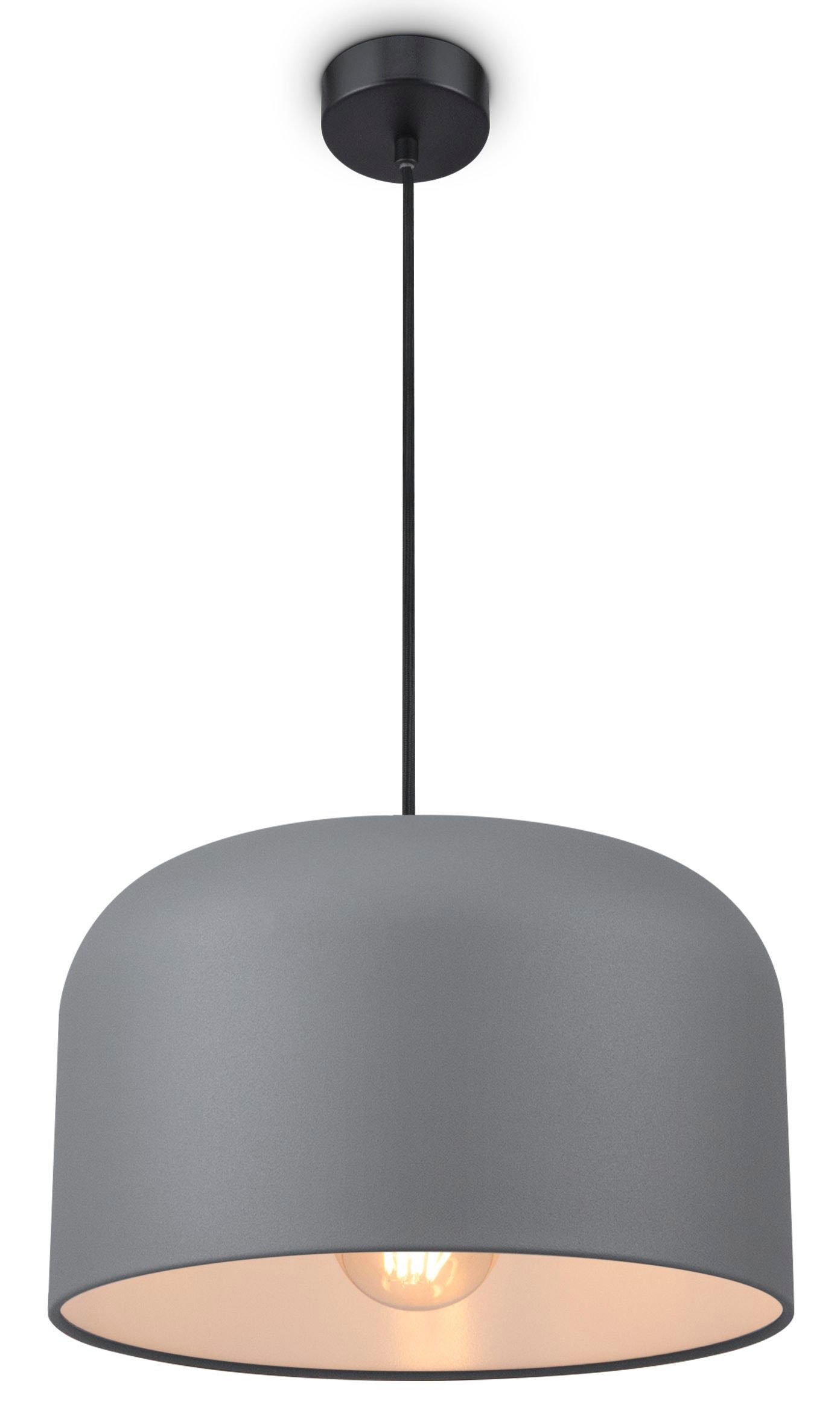 Paco Home Pendelleuchte »BOWL«, 1 flammig, Leuchtmittel E27 | ohne Leuchtmittel