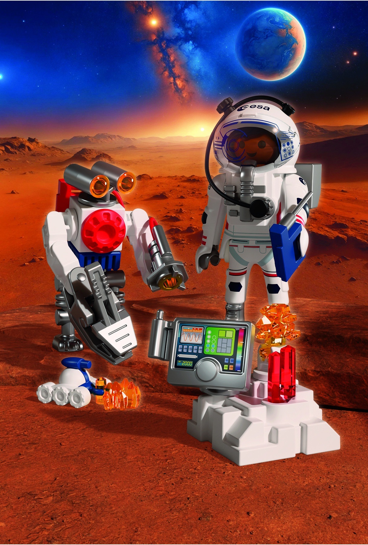 Playmobil® Konstruktions-Spielset »Astronaut mit Roboter (72014), ESA«