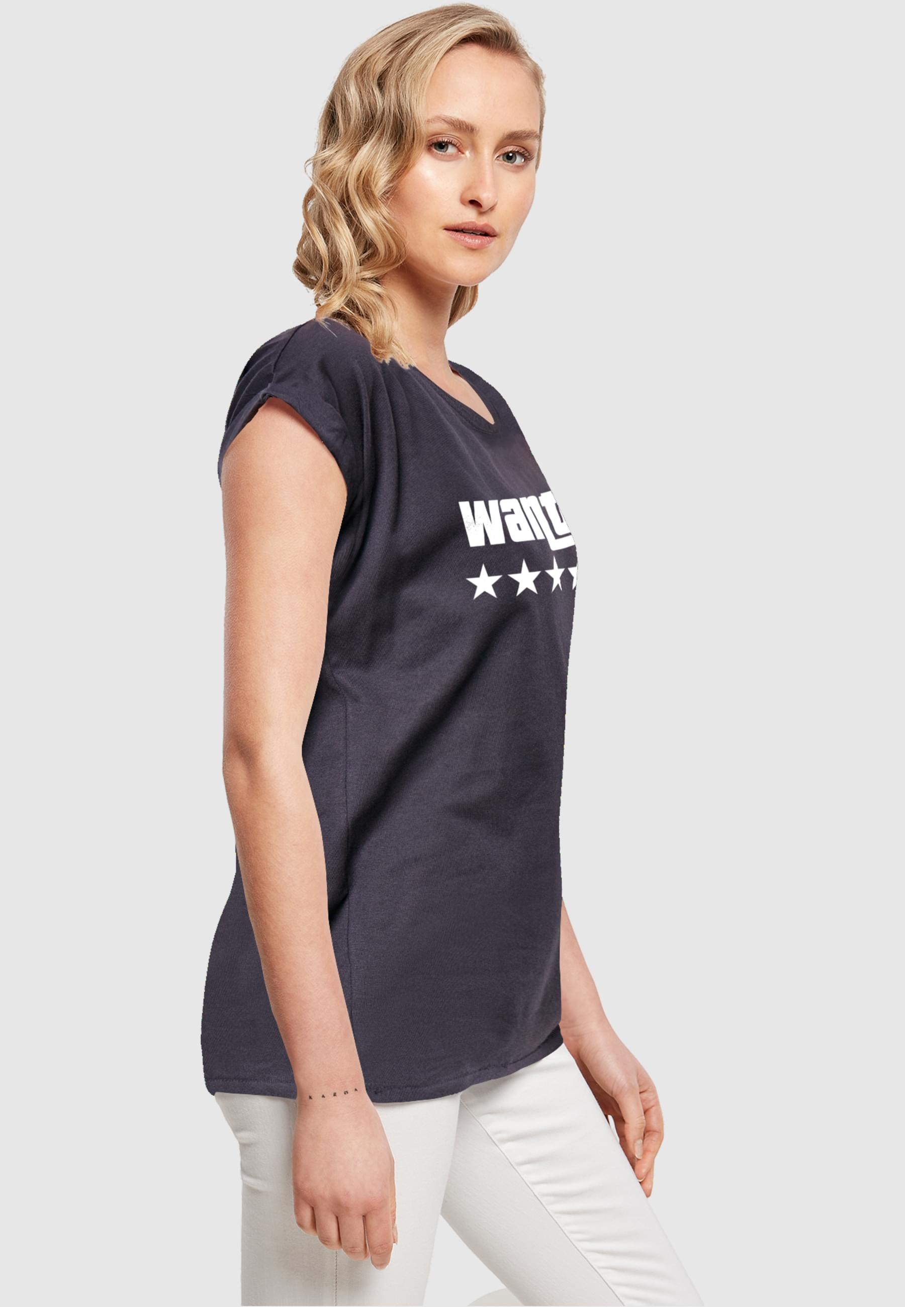 tlg.) BAUR Wanted | Extended Merchcode T-Shirt Tee«, kaufen Shoulder Laides »Damen online (1