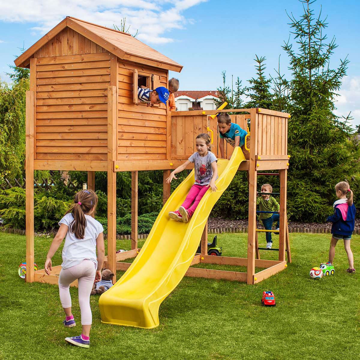 FUNGOO Spielturm »My SIDE Move+«, mit Schaukel & Rutsche