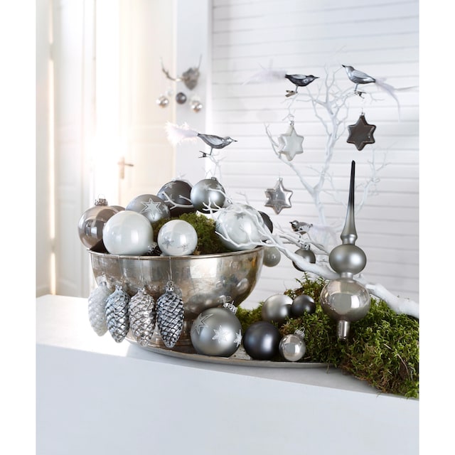 my home Weihnachtsbaumkugel »Chrome, Weihnachtsdeko, Christbaumschmuck, Christbaumkugeln  Glas«, (Set, 40 St.) kaufen | BAUR