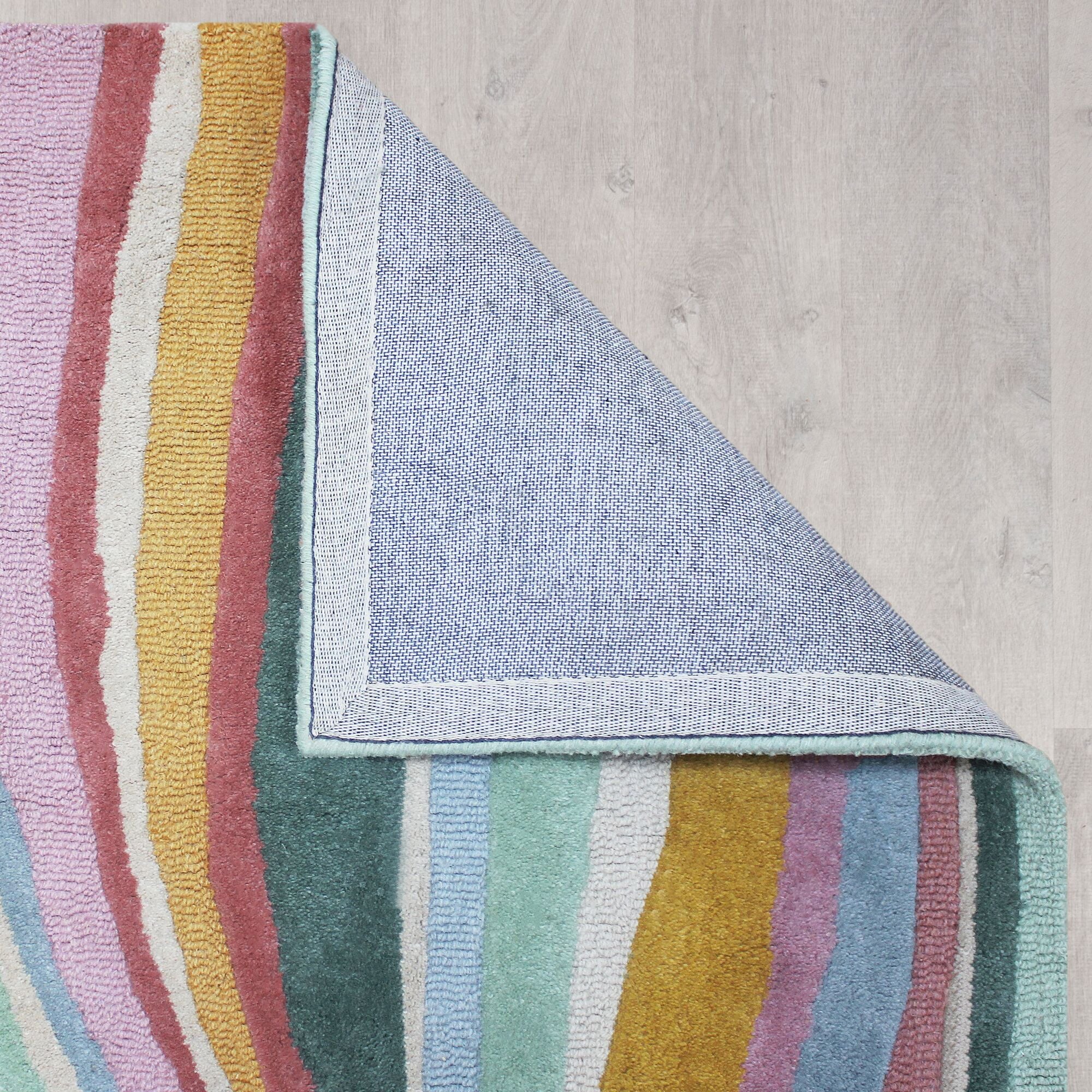 FLAIR RUGS Wollteppich »Abstract Flow«, rechteckig, 10 mm Höhe, Abstract Swirl Teppich