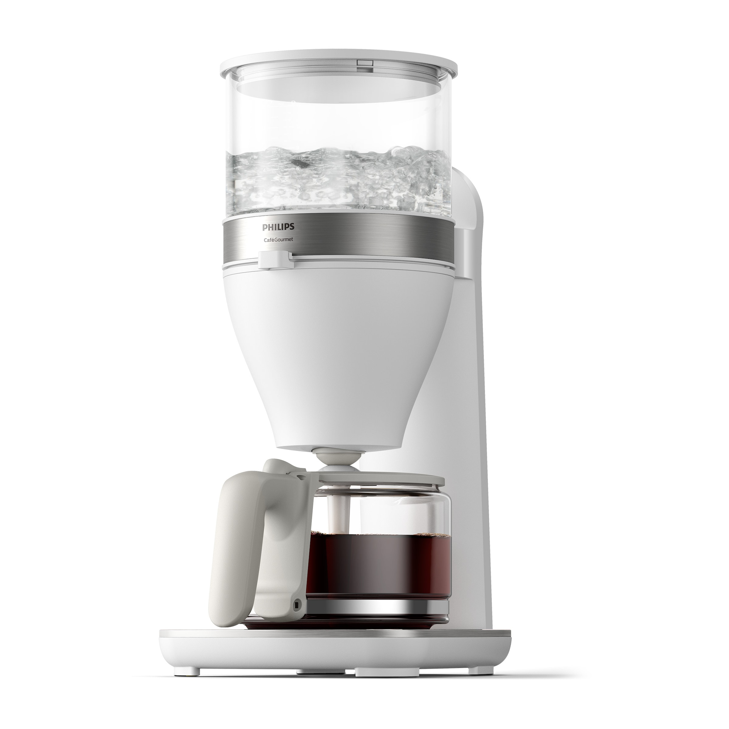 Philips Filterkaffeemaschine »HD5416/00 Café Gourmet weiß«, 1,25 l Kaffeekanne, Papierfilter, 1x4, mit Direkt-Brühprinzip, Aroma-Twister und Schwenkfilterhalter