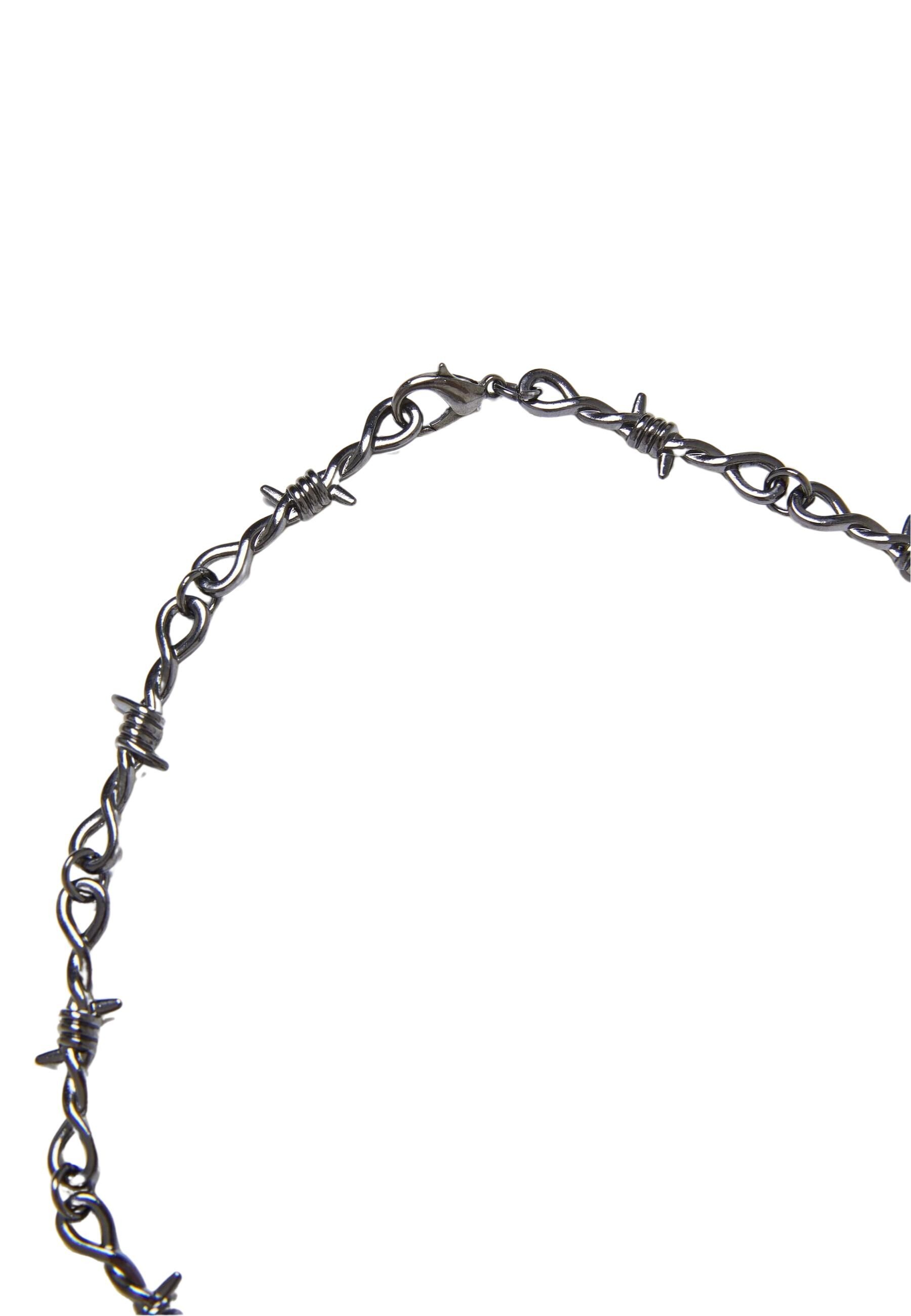 URBAN CLASSICS Edelstahlkette »Urban Classics Unisex Barbed Wire Necklace«