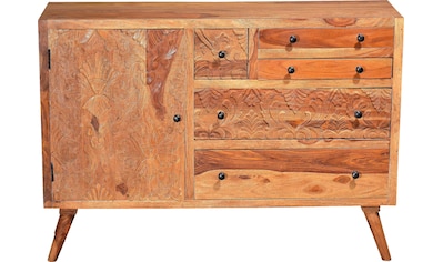 SIT Sideboard »Carved«, aus Sheesham Holz, Breite 120 cm kaufen