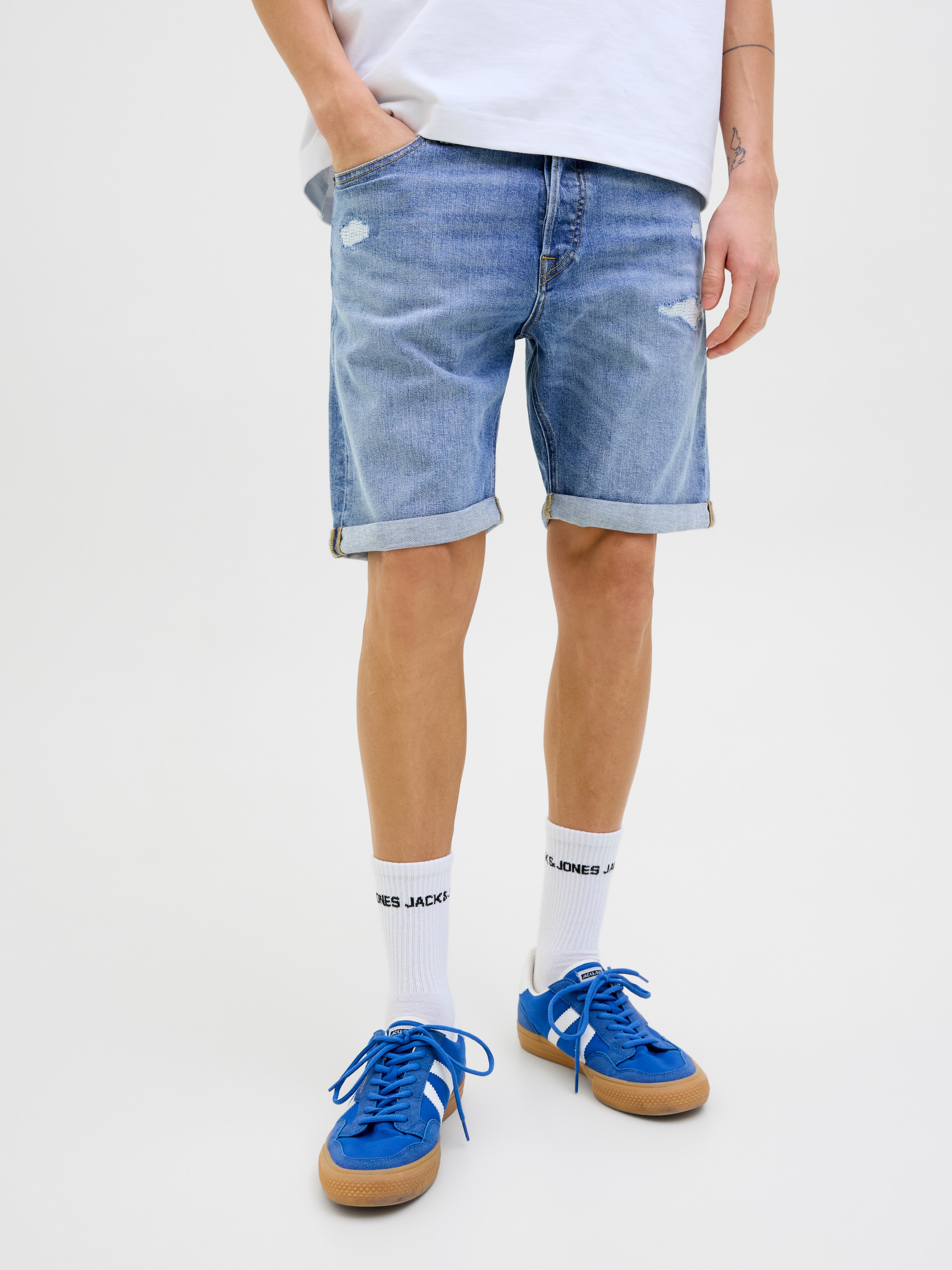Jack & Jones Shorts "JJIORIGINAL mit stylischem Aufschlag und Knopf", unifa günstig online kaufen