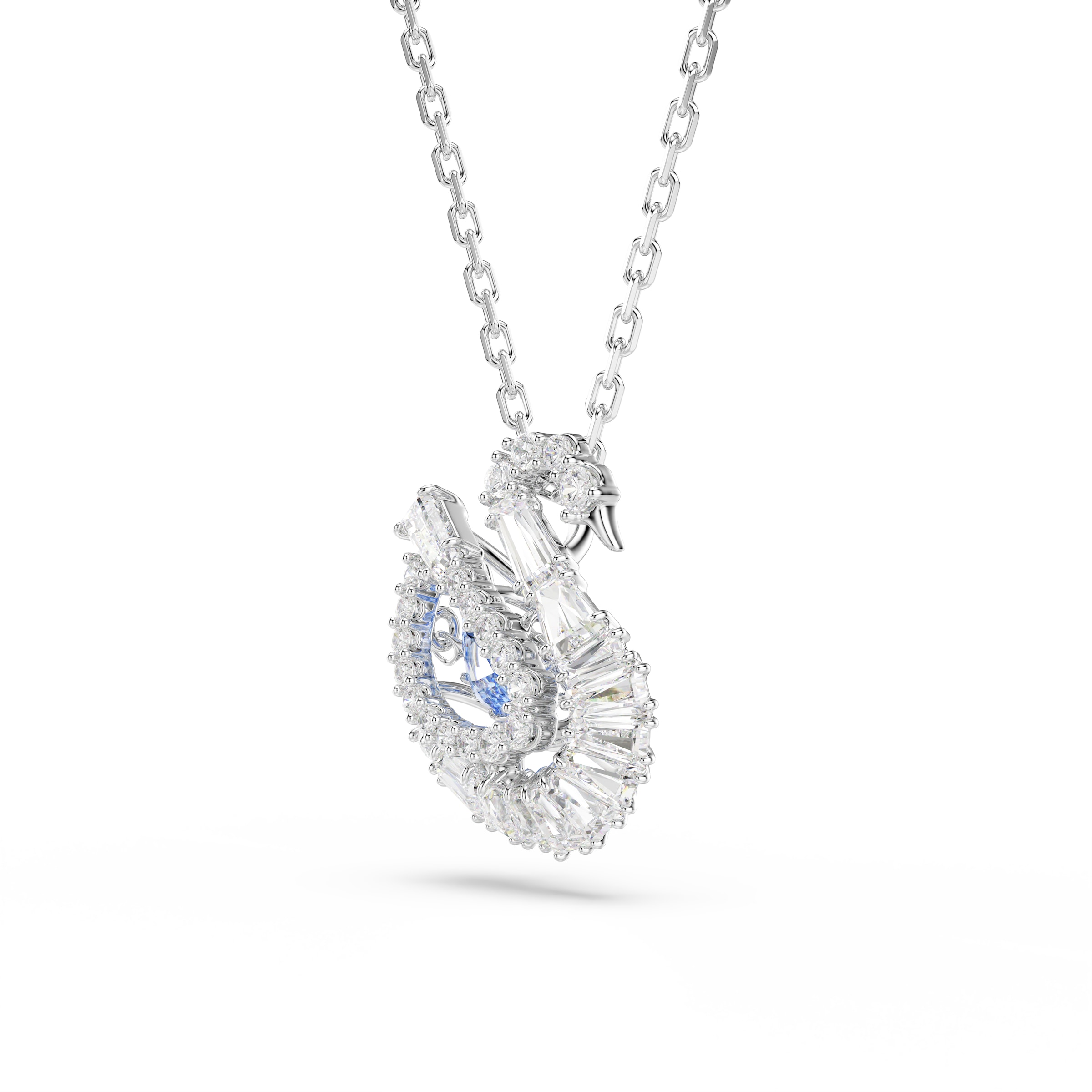 Swarovski Kette mit Anhänger »Schmuck Geschenk Schwan Halskette«, mit Swarovski® Kristall, Swarovski® Zirkonia (synth.)