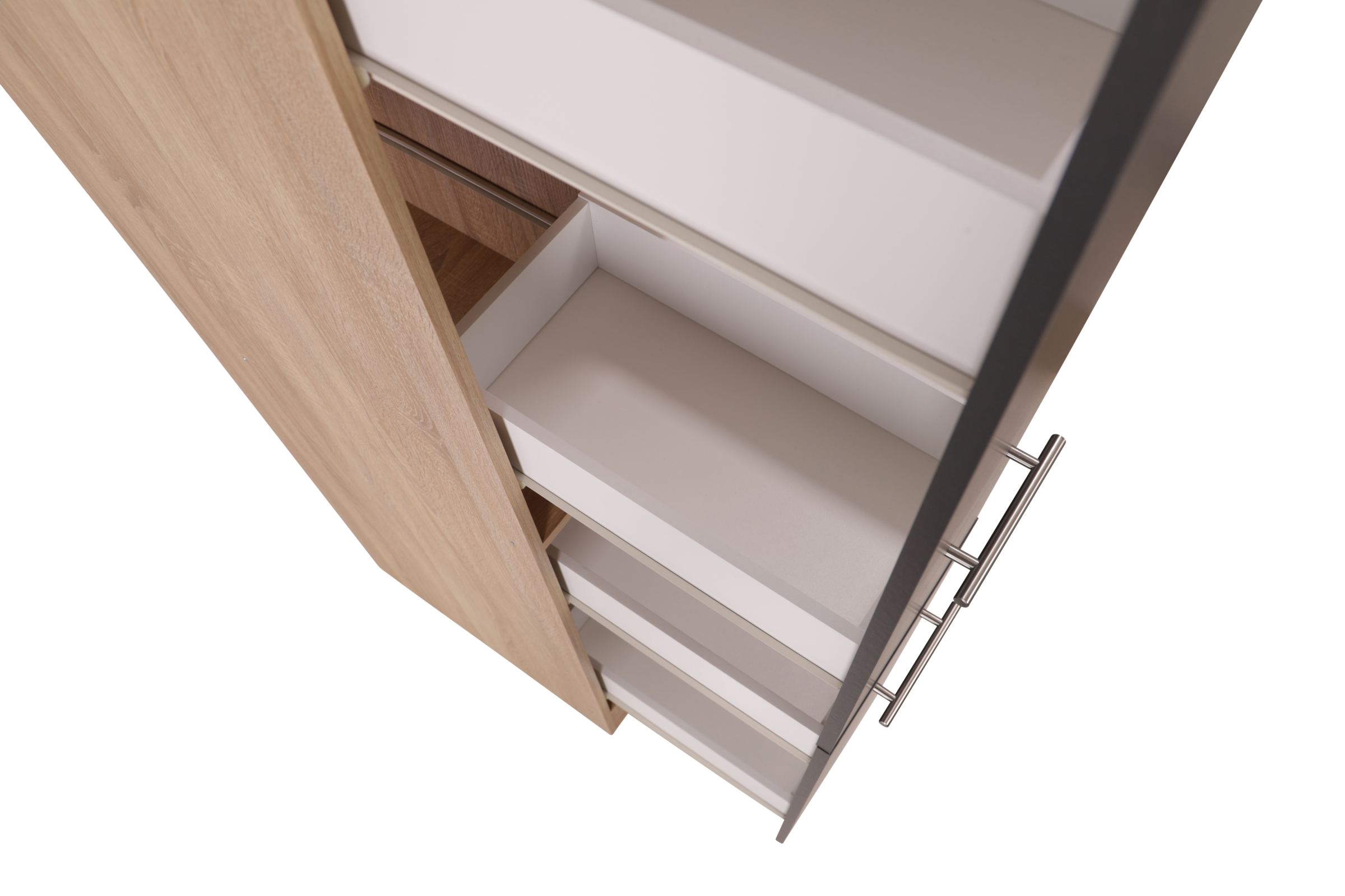 RESPEKTA Apothekerschrank »Merle« Breite 30 cm, Stangengriffe aus Metall