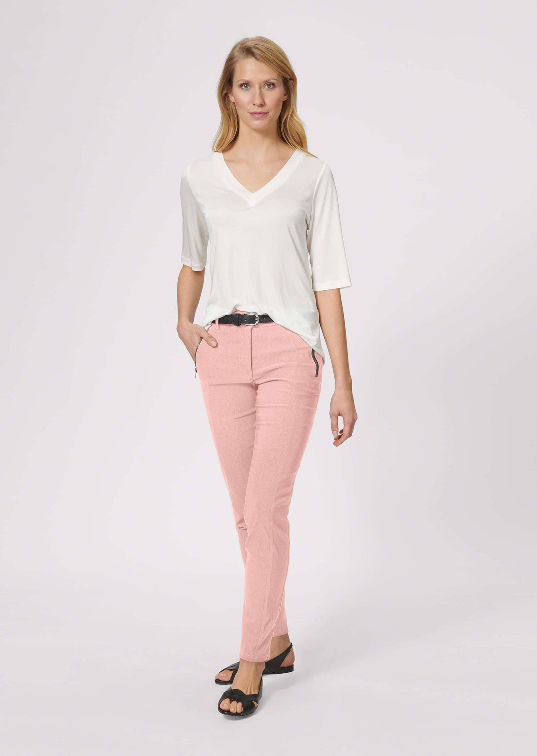 MADELEINE Stoffhose »Hose Enge Hose mit Reißverschlusstaschen«