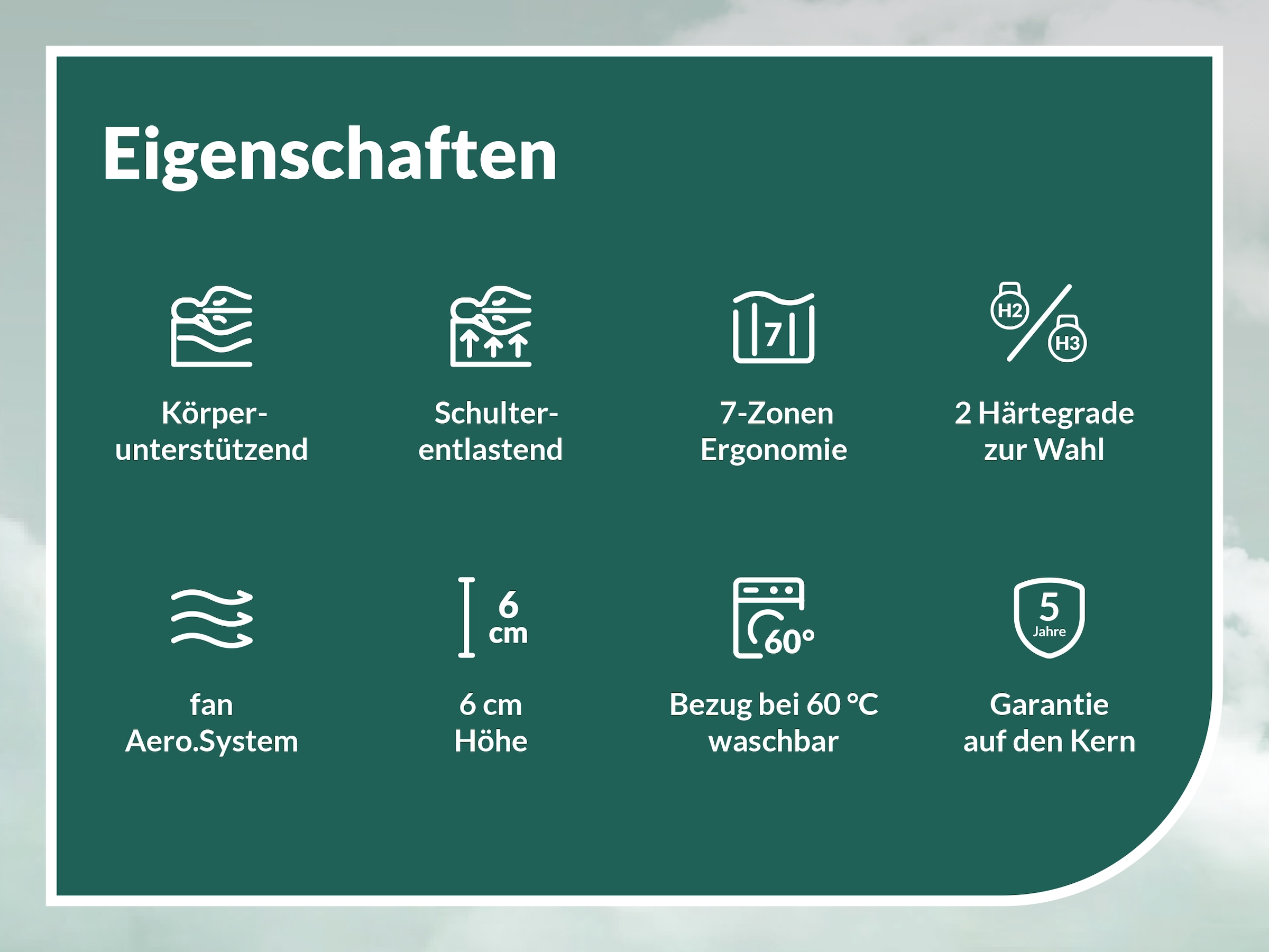 fan Topper »fan Flex Side Clima« 6 cm hoch, Topper mit Aero-System,