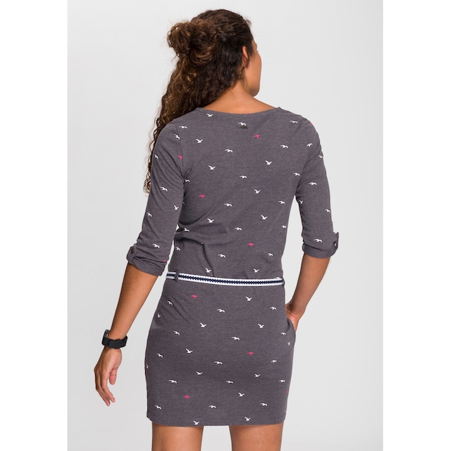 KangaROOS BAUR kaufen sommerlichen Jerseykleid, Gürtel), im | Print für mit (Set, abnehmbarem
