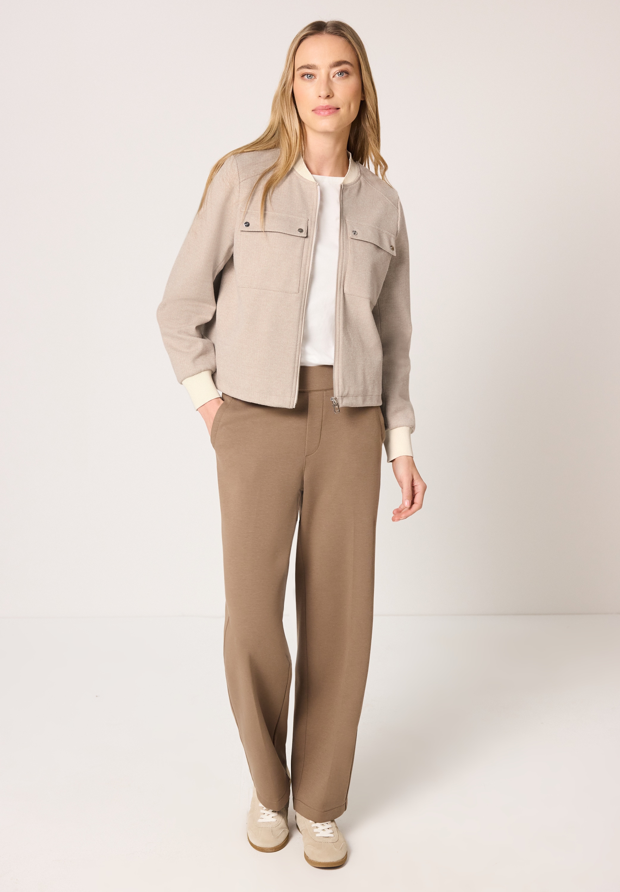 STREET ONE Blouson ohne Kapuze mit Rundhalsausschnitt