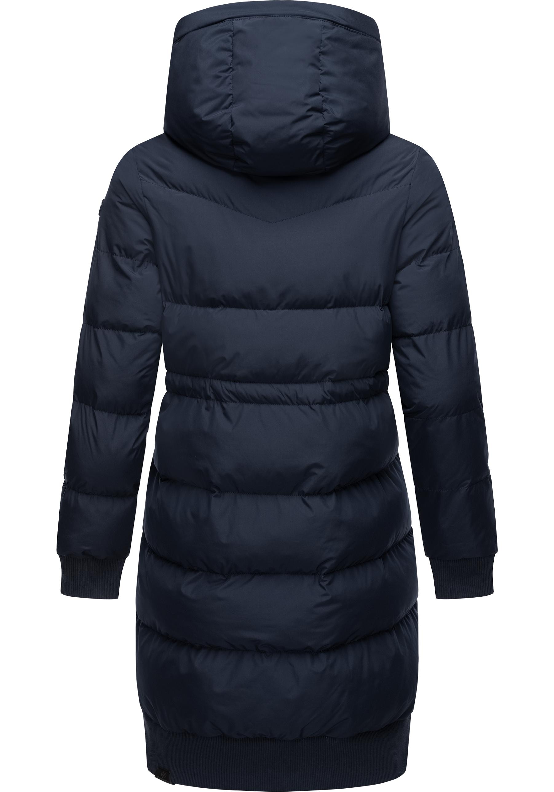 Ragwear Steppmantel »Briosh«, gesteppter Damen Wintermantel mit Kapuze