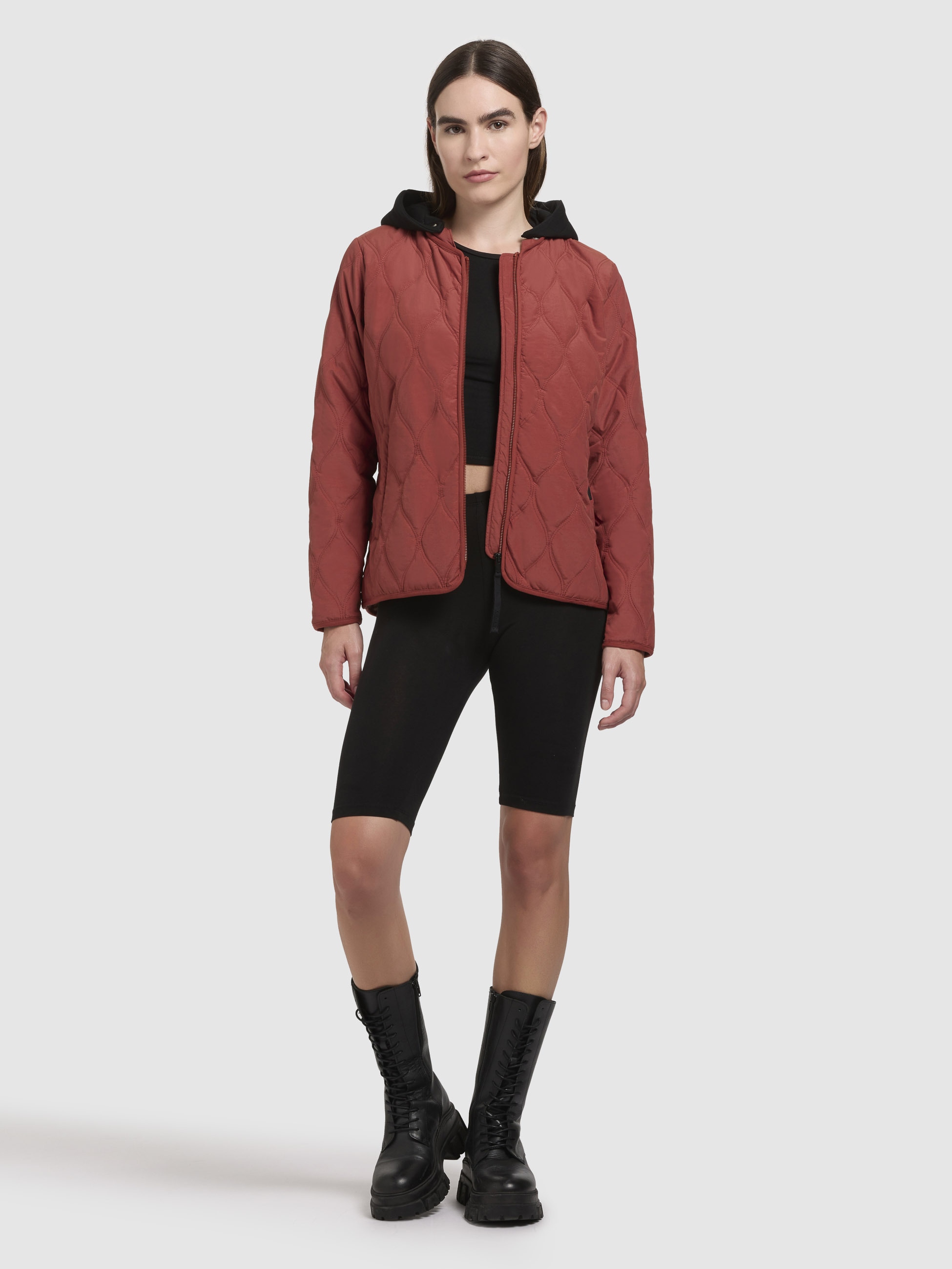 khujo Steppjacke »MALAR«, mit Kapuze