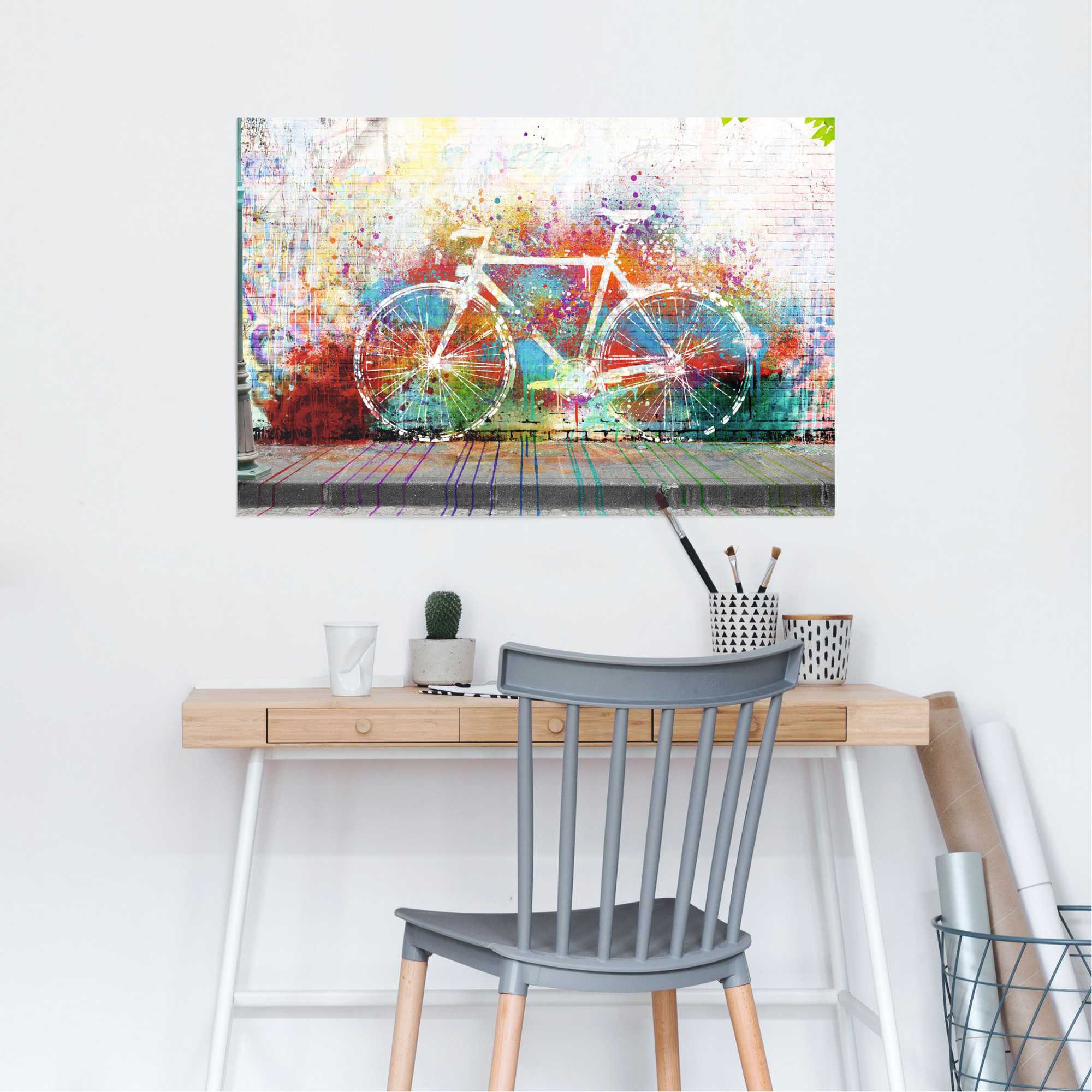 Reinders Poster "Graffiti Fahrrad" 1 Stk. tlg. günstig online kaufen
