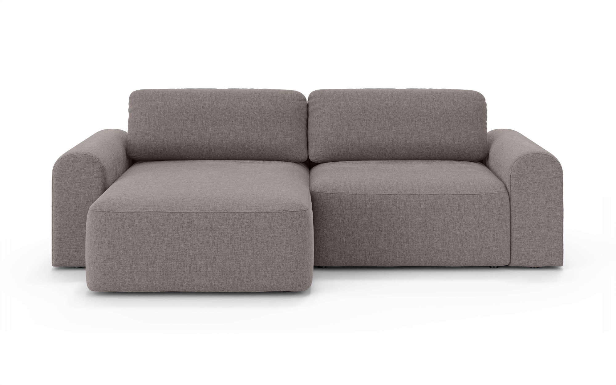 OTTO home Ecksofa »LEOO universell Schlafsofa mit Bettkasten, Maße B/T/H: 272/152/84,5 cm«, L-Form mit Recamiere rechts oder links montierbar, hoher Sitzkomfort